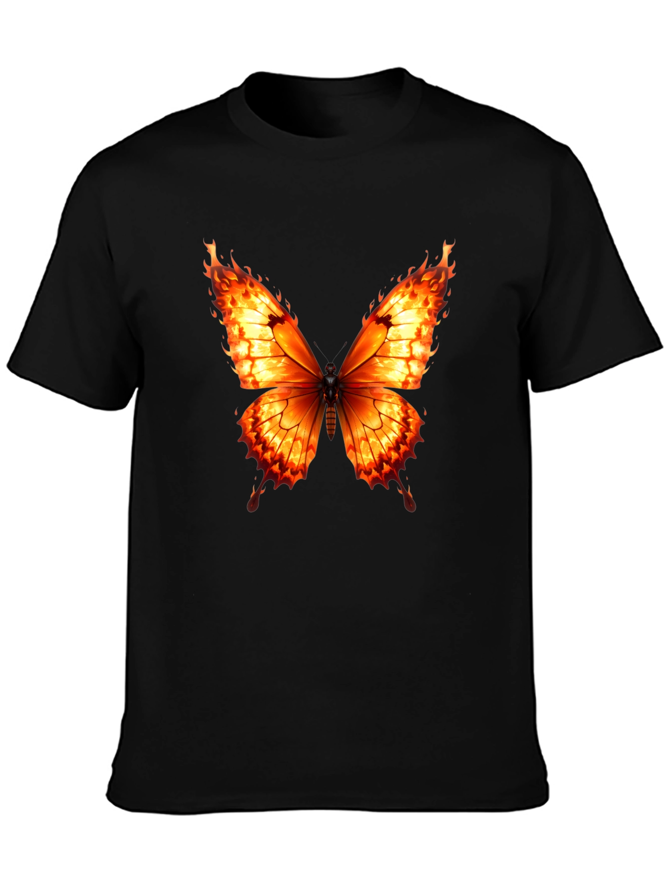 Fiery Butterfly Graphic Tee - Bold Statement Shirt