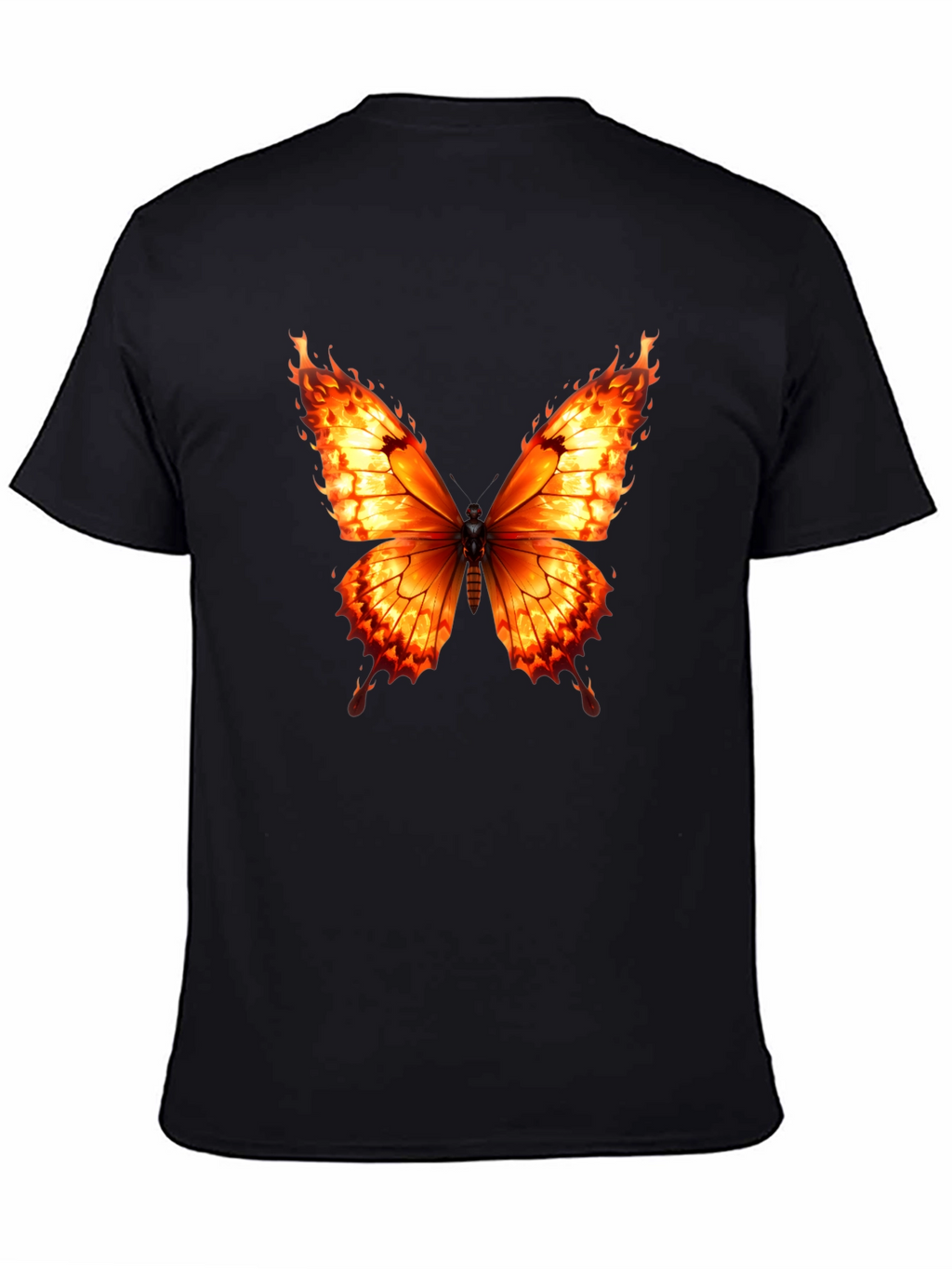 Fiery Butterfly Graphic Tee - Bold Statement Shirt