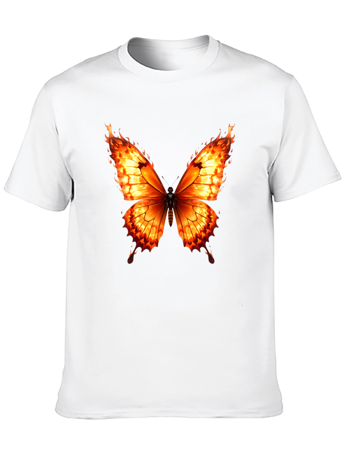 Fiery Butterfly Graphic Tee - Bold Statement Shirt