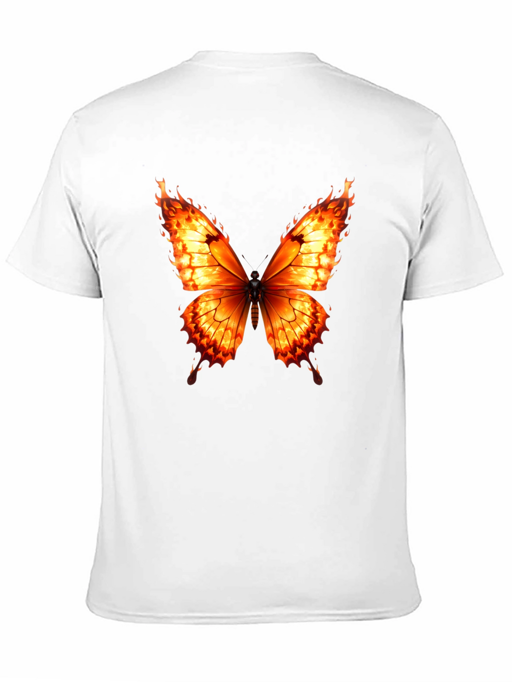 Fiery Butterfly Graphic Tee - Bold Statement Shirt