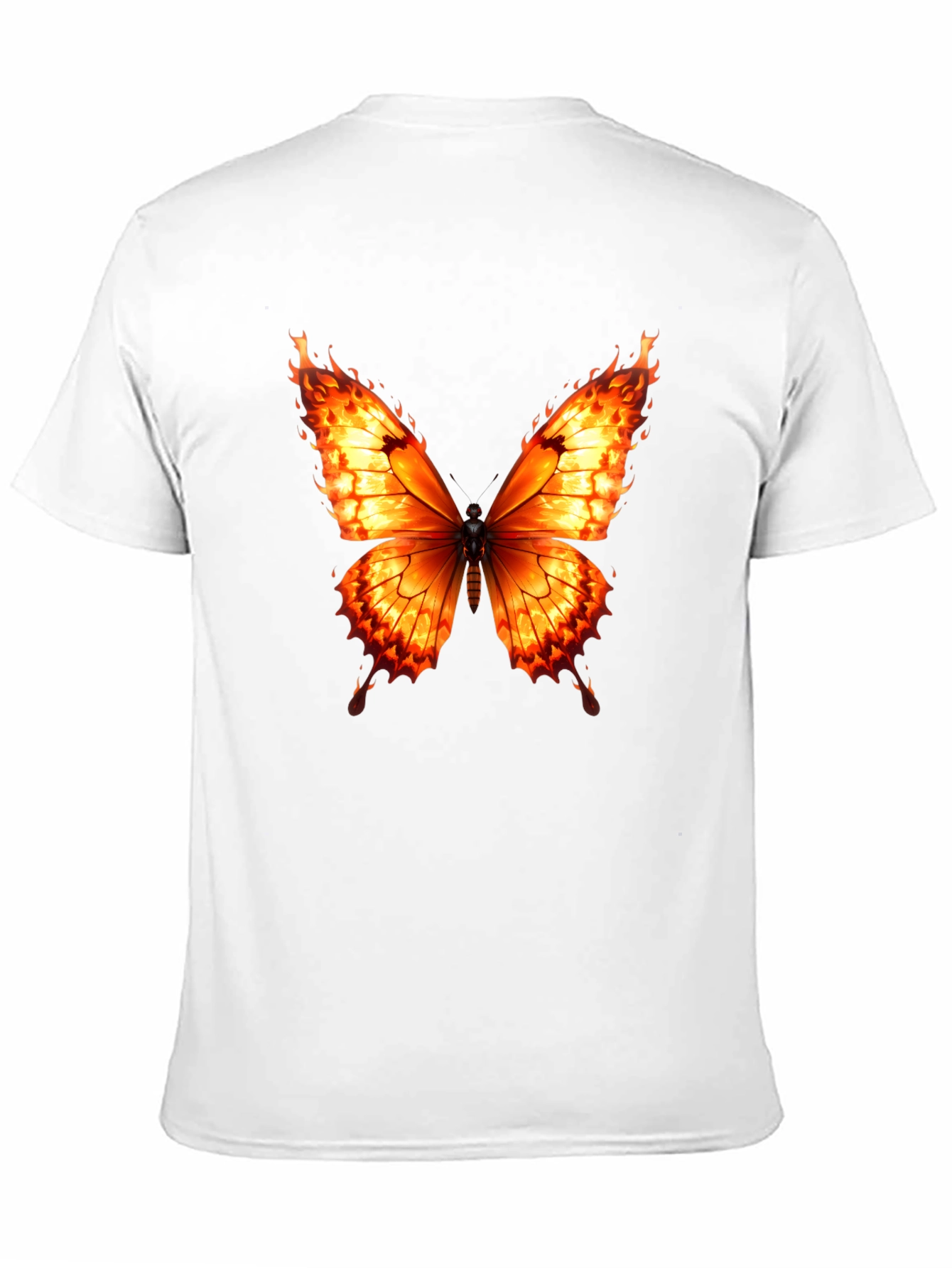 Fiery Butterfly Graphic Tee - Bold Statement Shirt