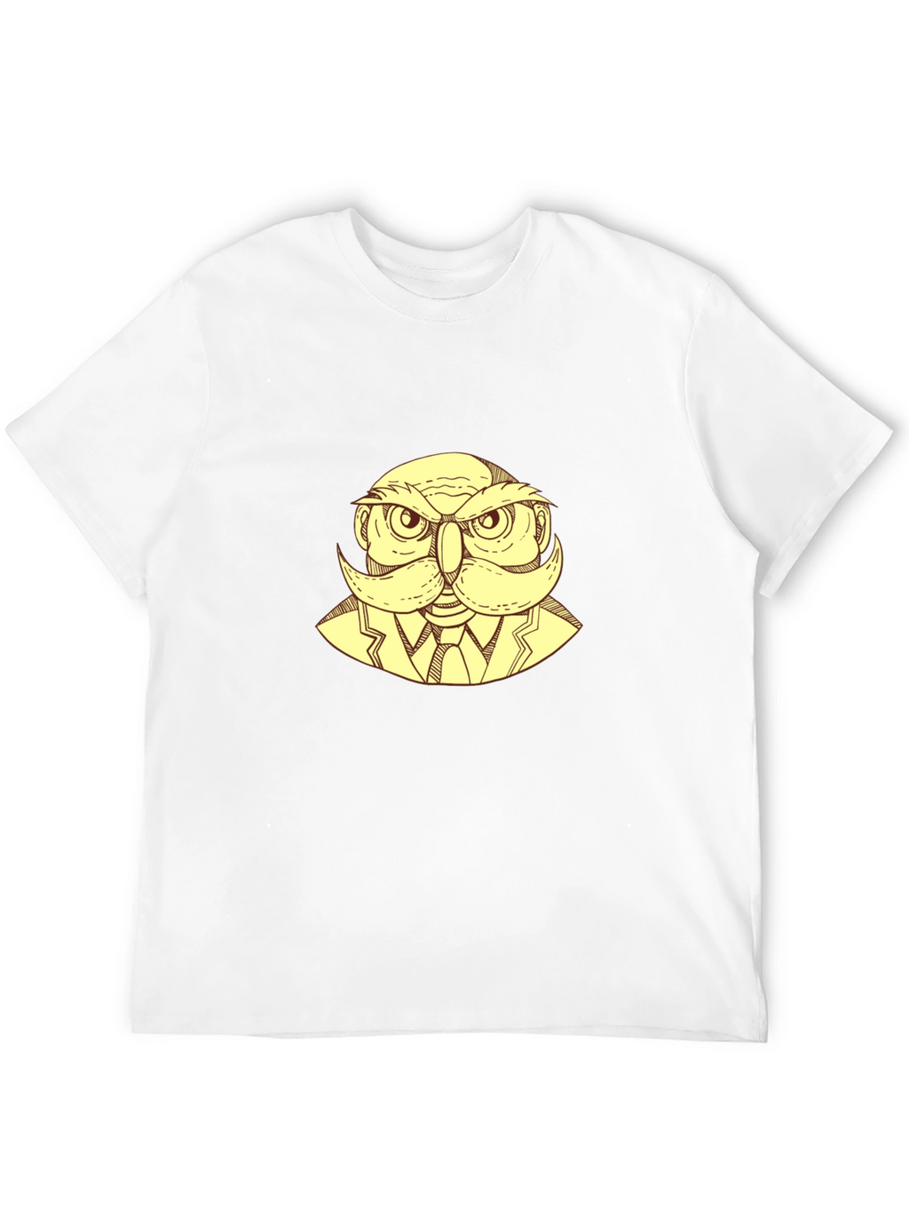 Owl Gentleman Graphic T-Shirt - Black
