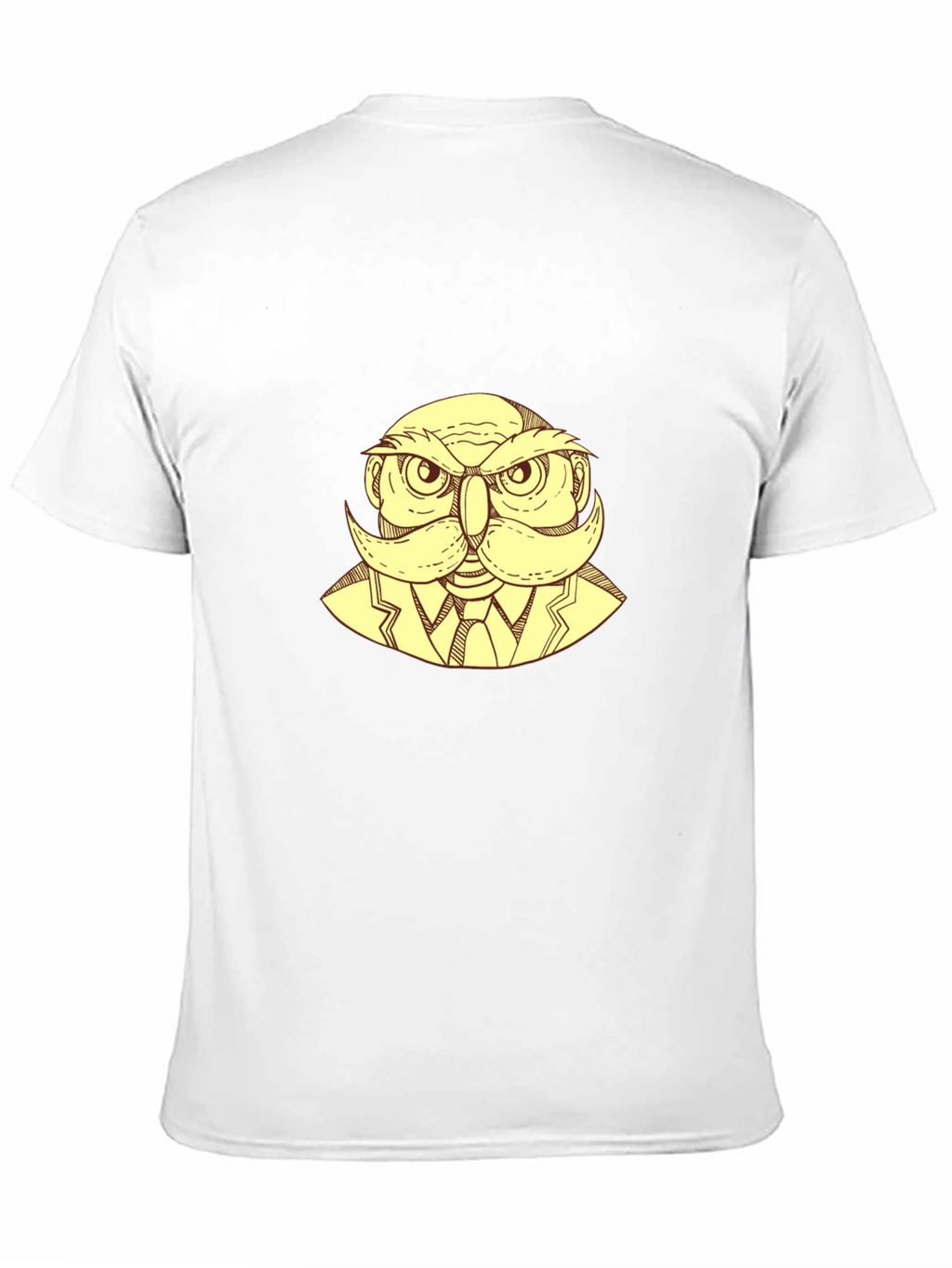 Owl Gentleman Graphic T-Shirt - Black