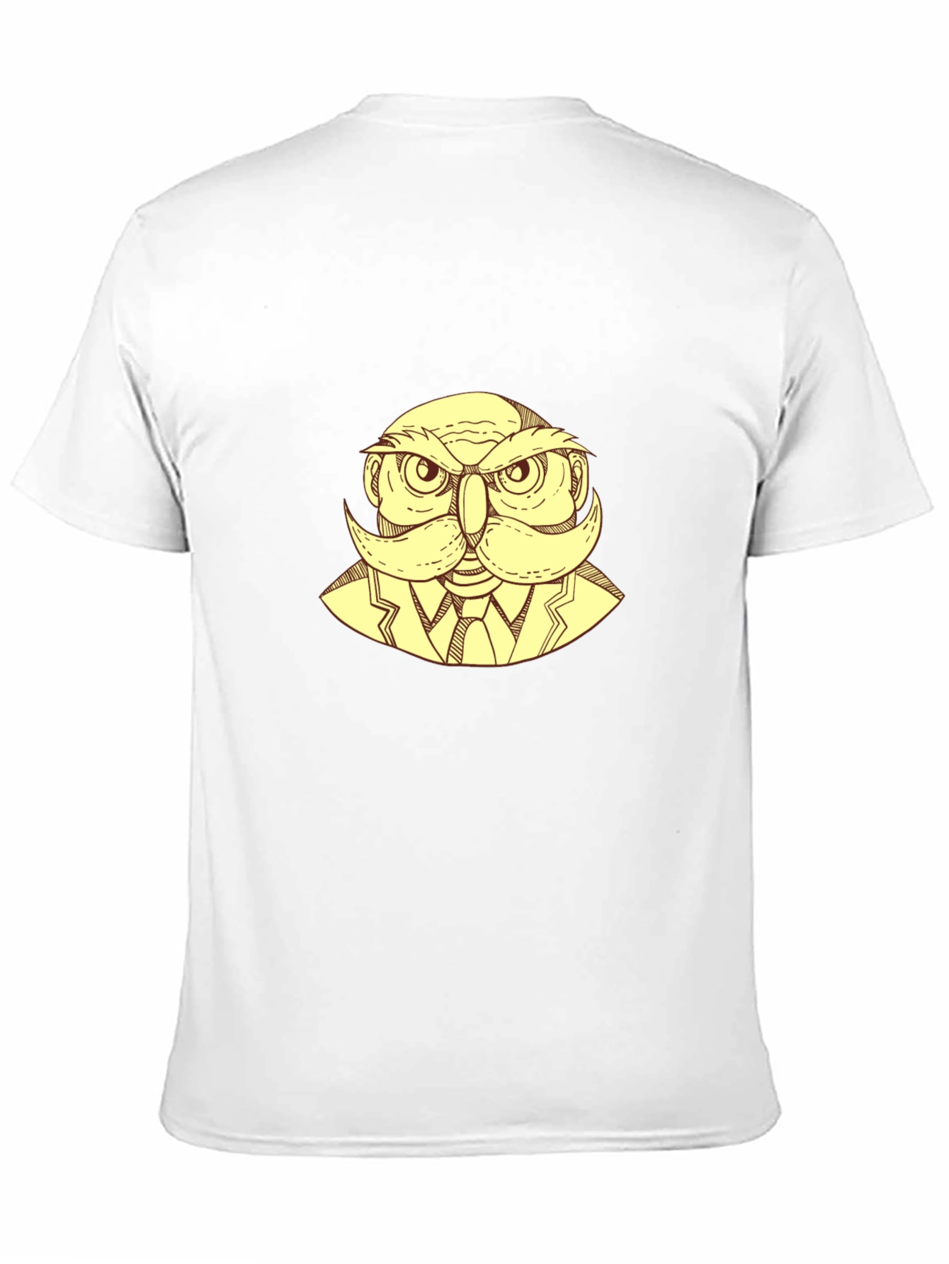 Owl Gentleman Graphic T-Shirt - Black