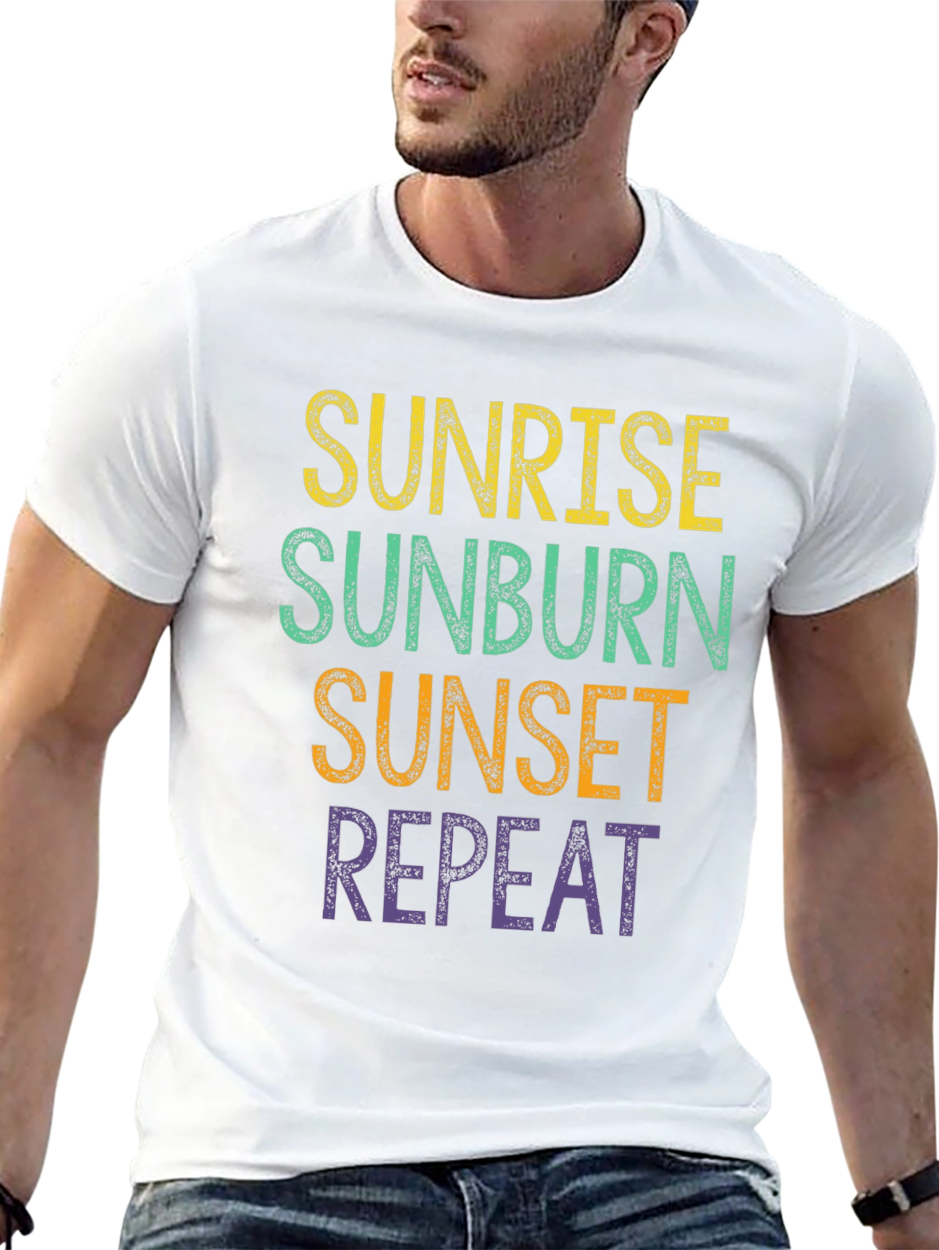 Sunrise Sunburn Sunset Repeat T-Shirt