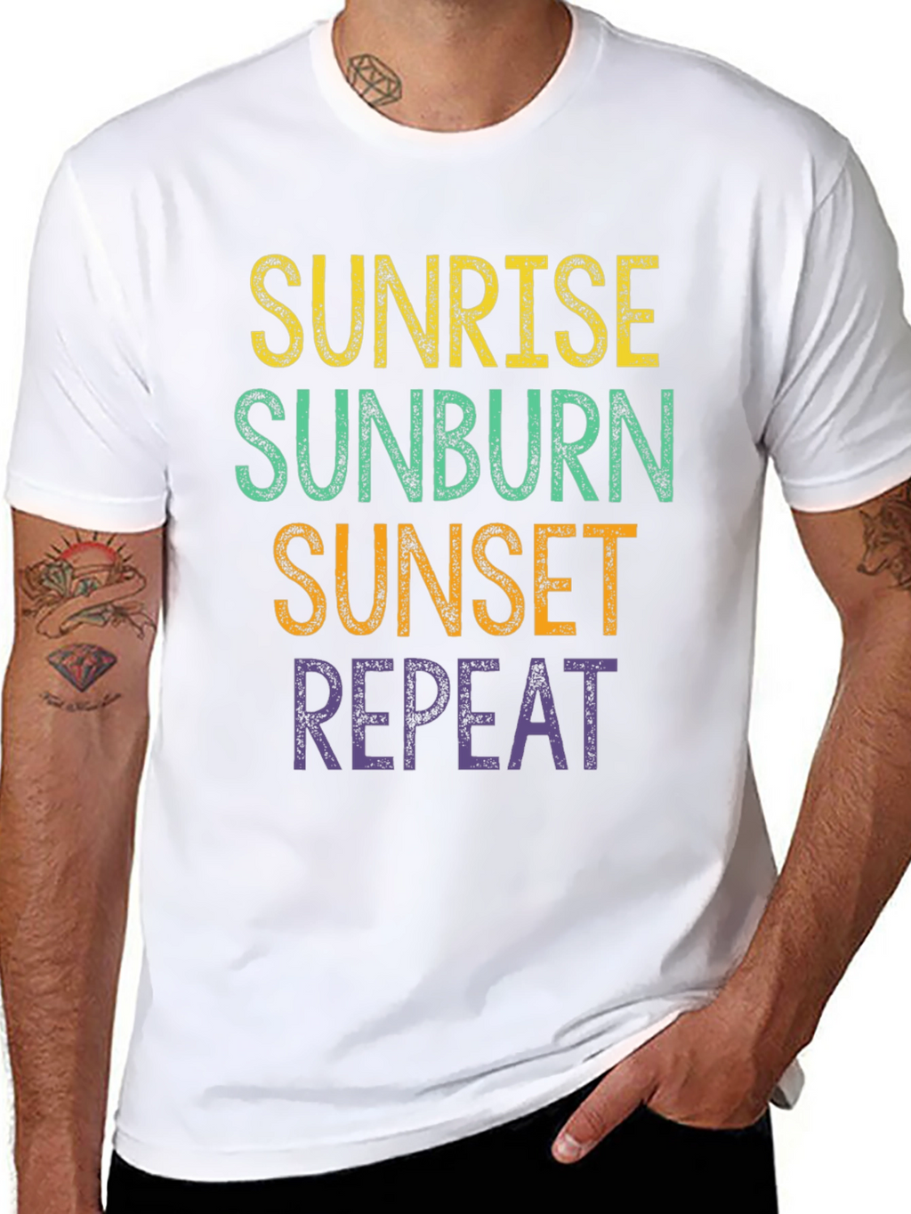 Sunrise Sunburn Sunset Repeat T-Shirt