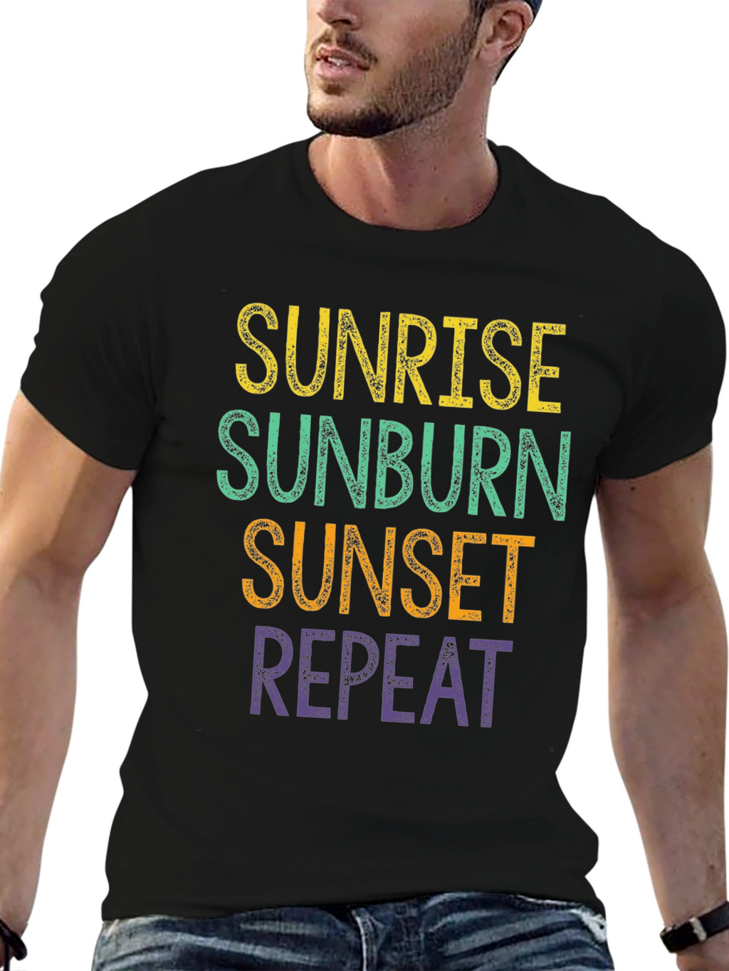 Sunrise Sunburn Sunset Repeat T-Shirt