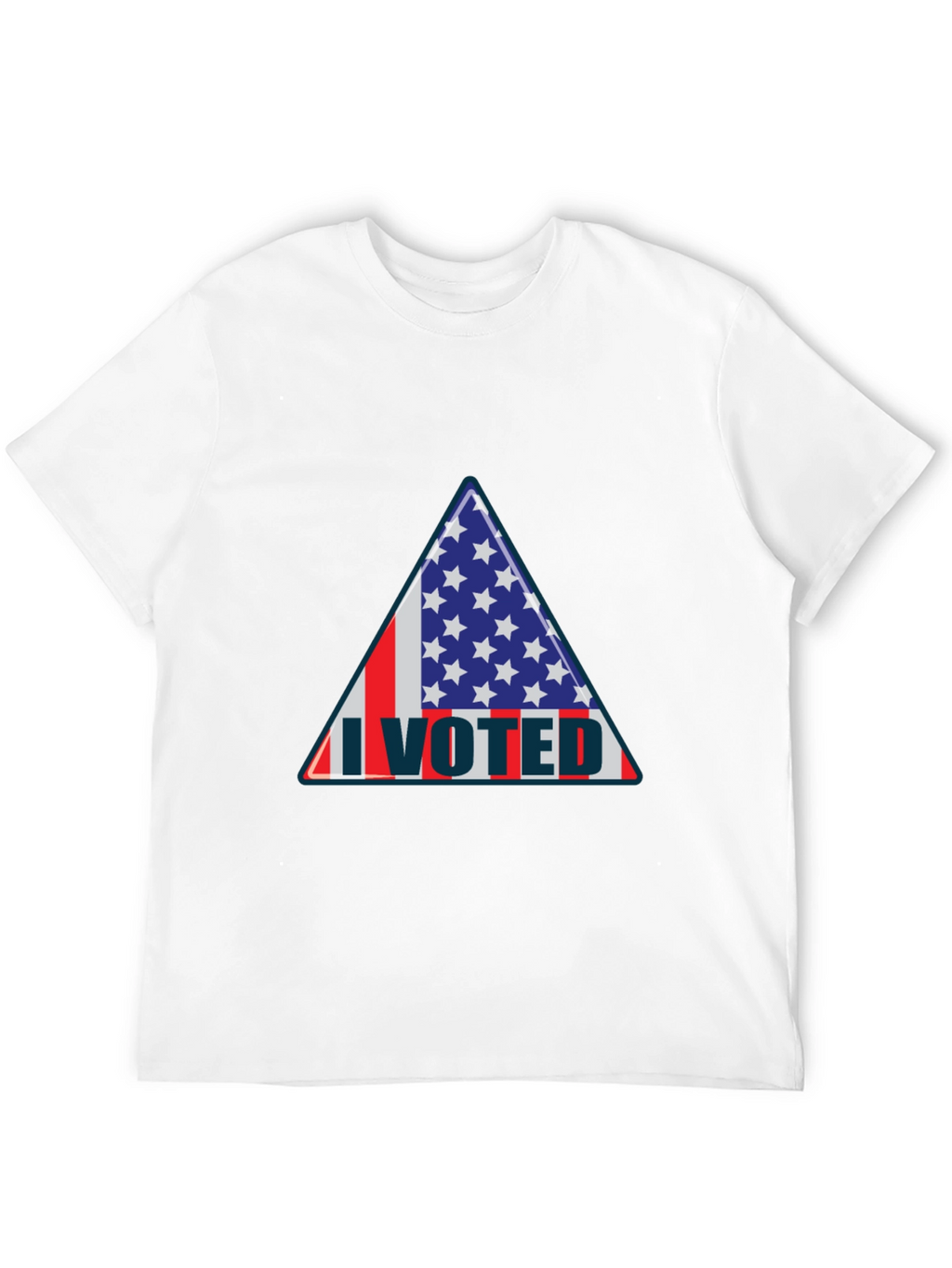 I Voted Patriotic Graphic Tee - USA Flag Design