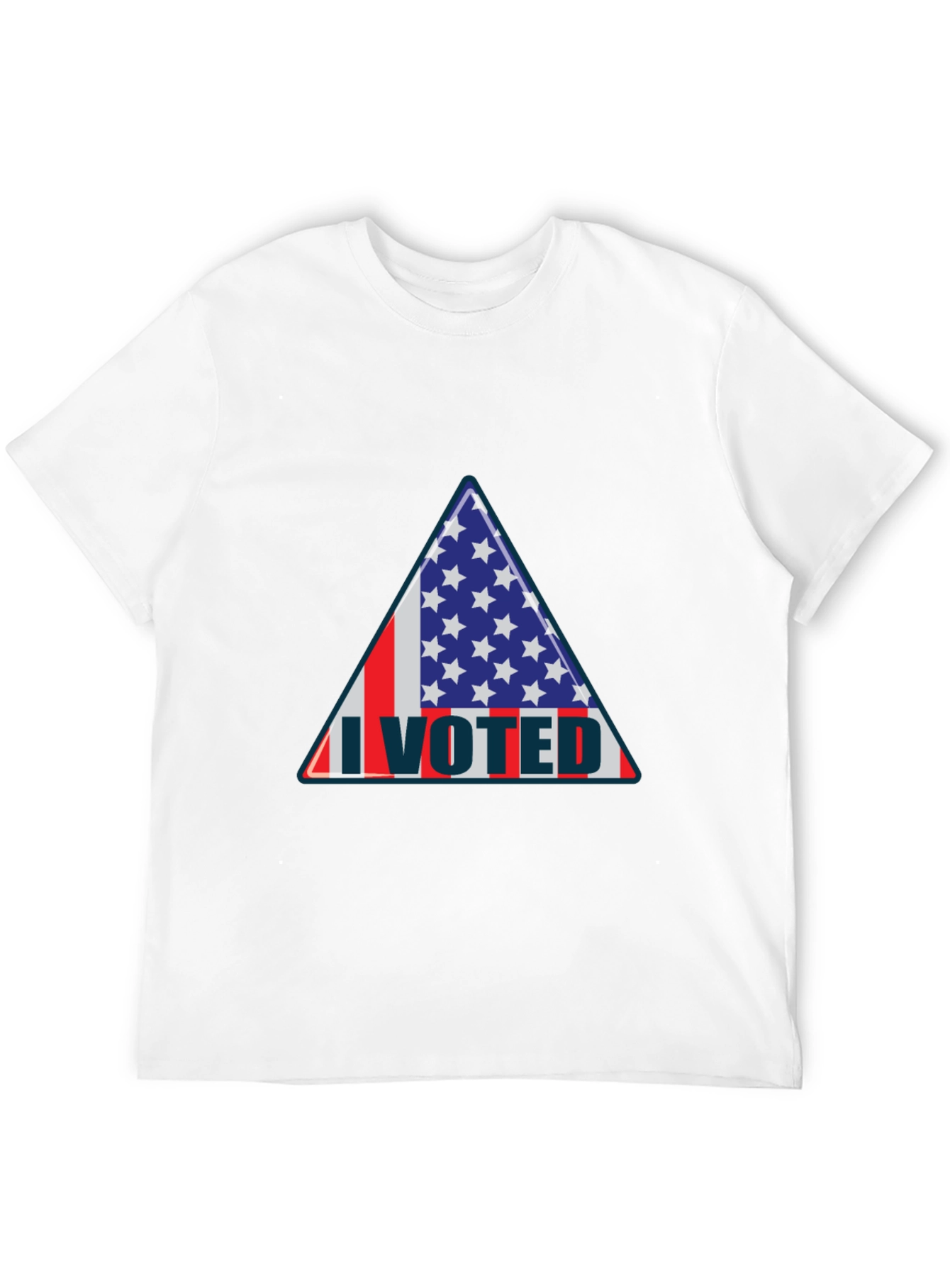 I Voted Patriotic Graphic Tee - USA Flag Design