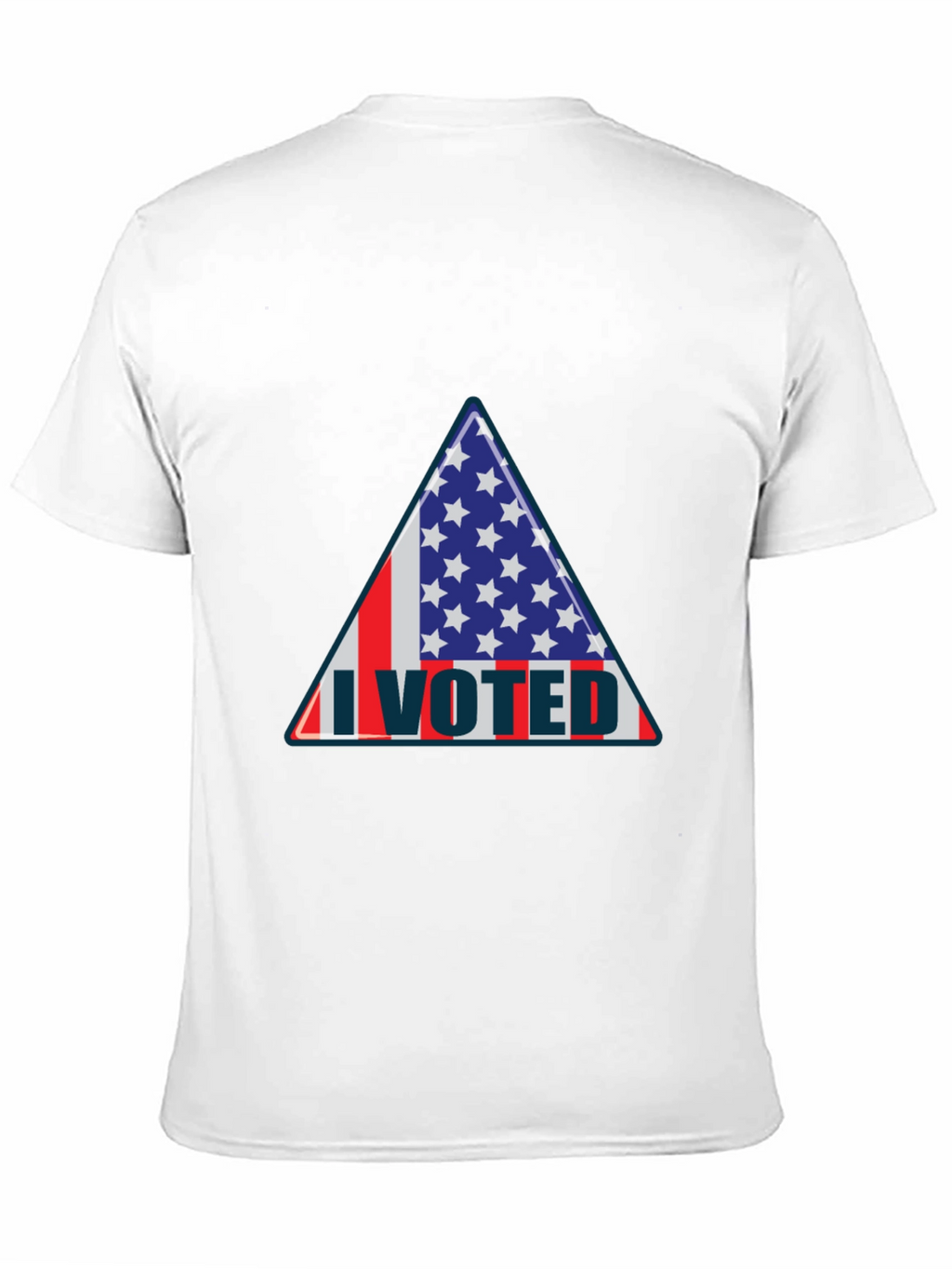 I Voted Patriotic Graphic Tee - USA Flag Design