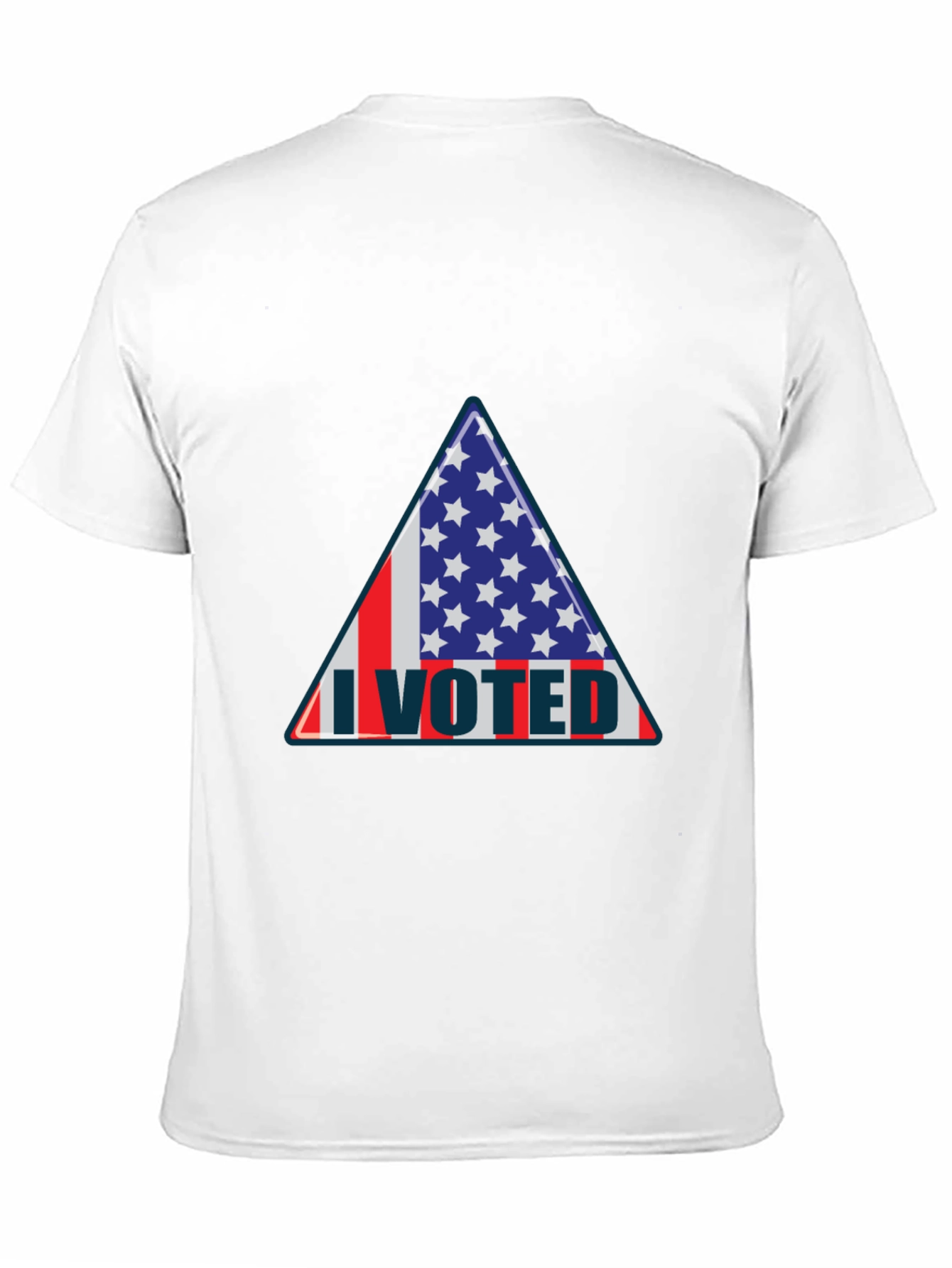 I Voted Patriotic Graphic Tee - USA Flag Design