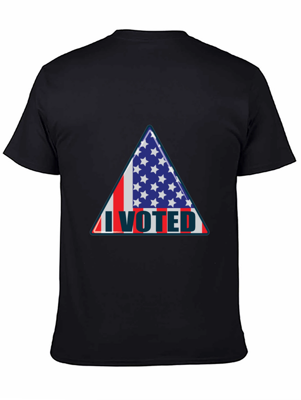 I Voted Patriotic Graphic Tee - USA Flag Design