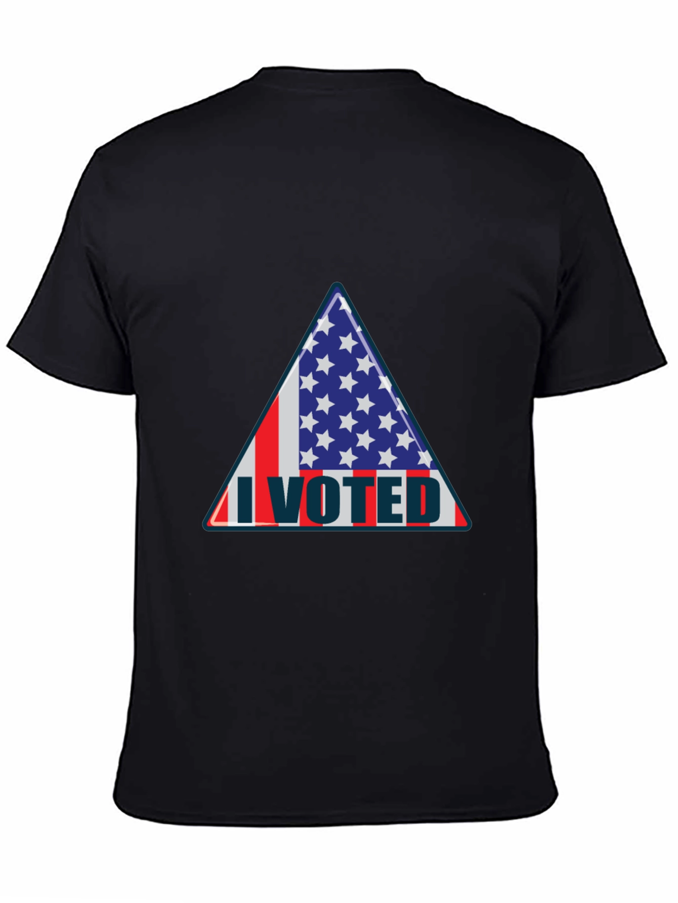 I Voted Patriotic Graphic Tee - USA Flag Design