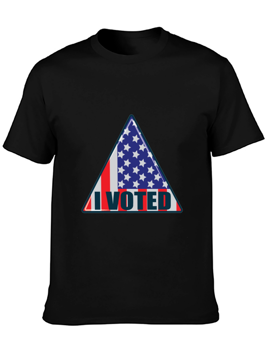 I Voted Patriotic Graphic Tee - USA Flag Design