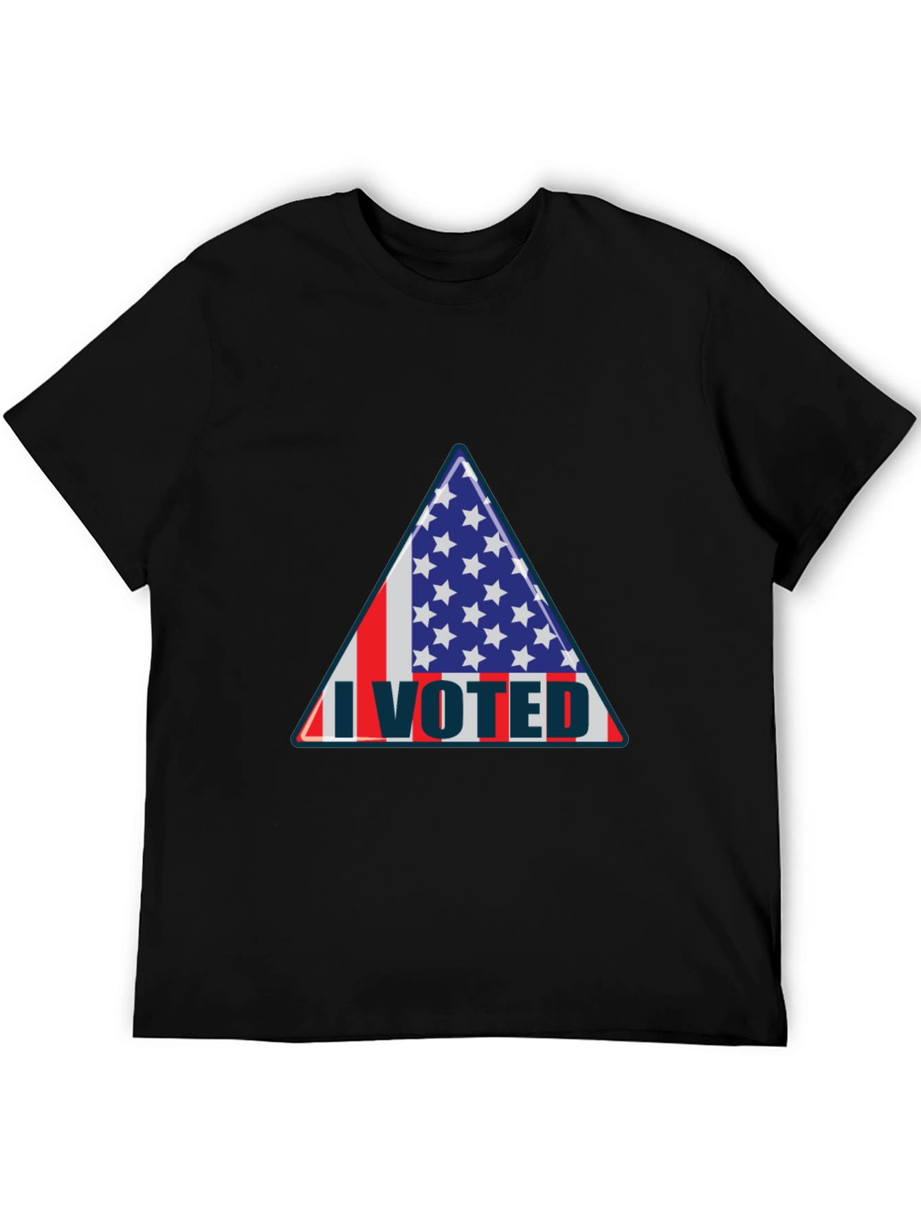 I Voted Patriotic Graphic Tee - USA Flag Design