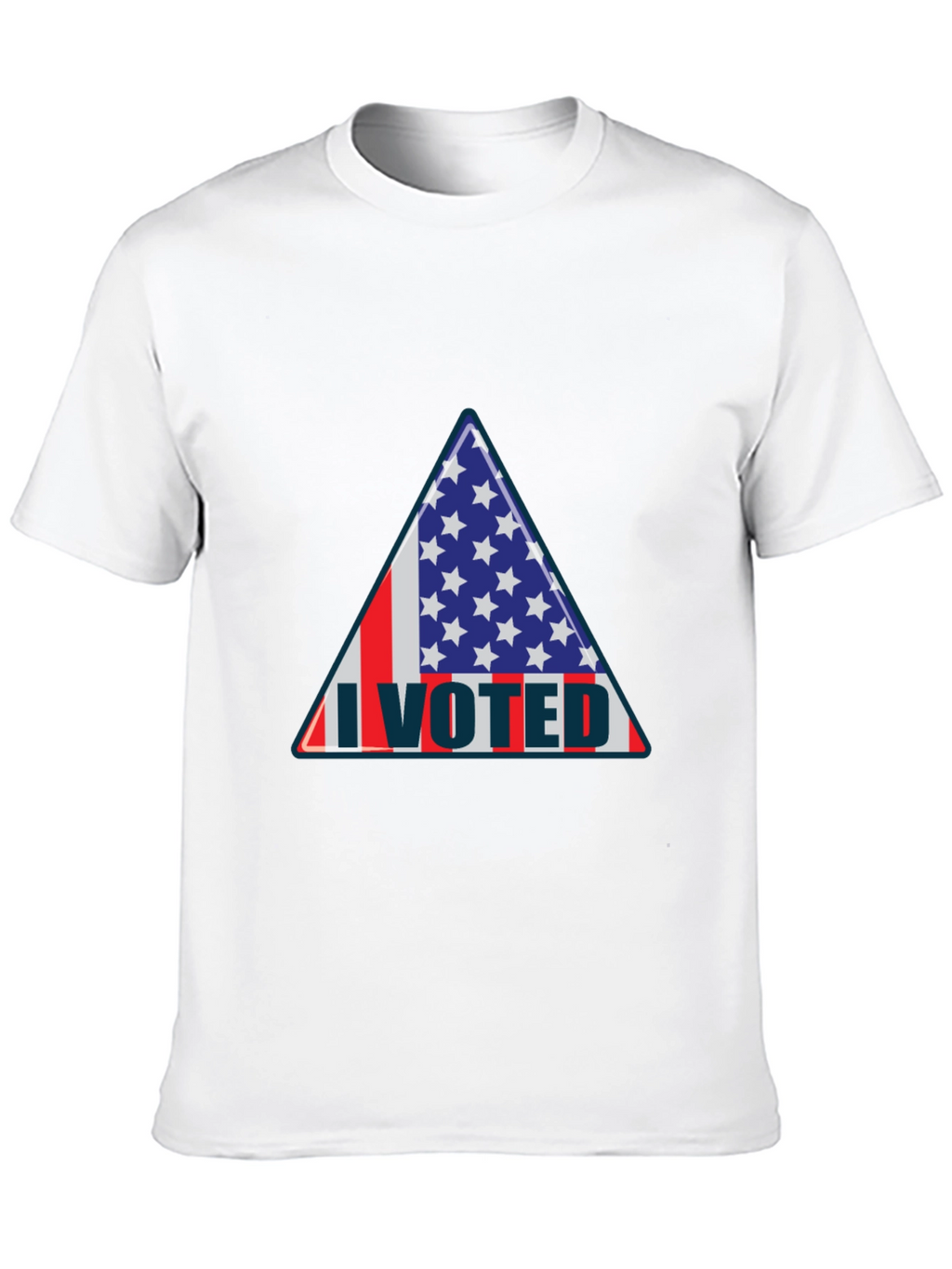 I Voted Patriotic Graphic Tee - USA Flag Design