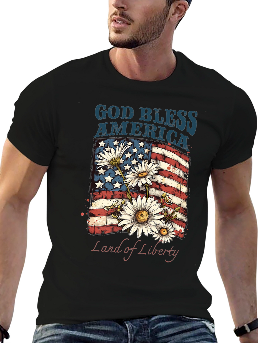 God Bless America Patriotic T-Shirt