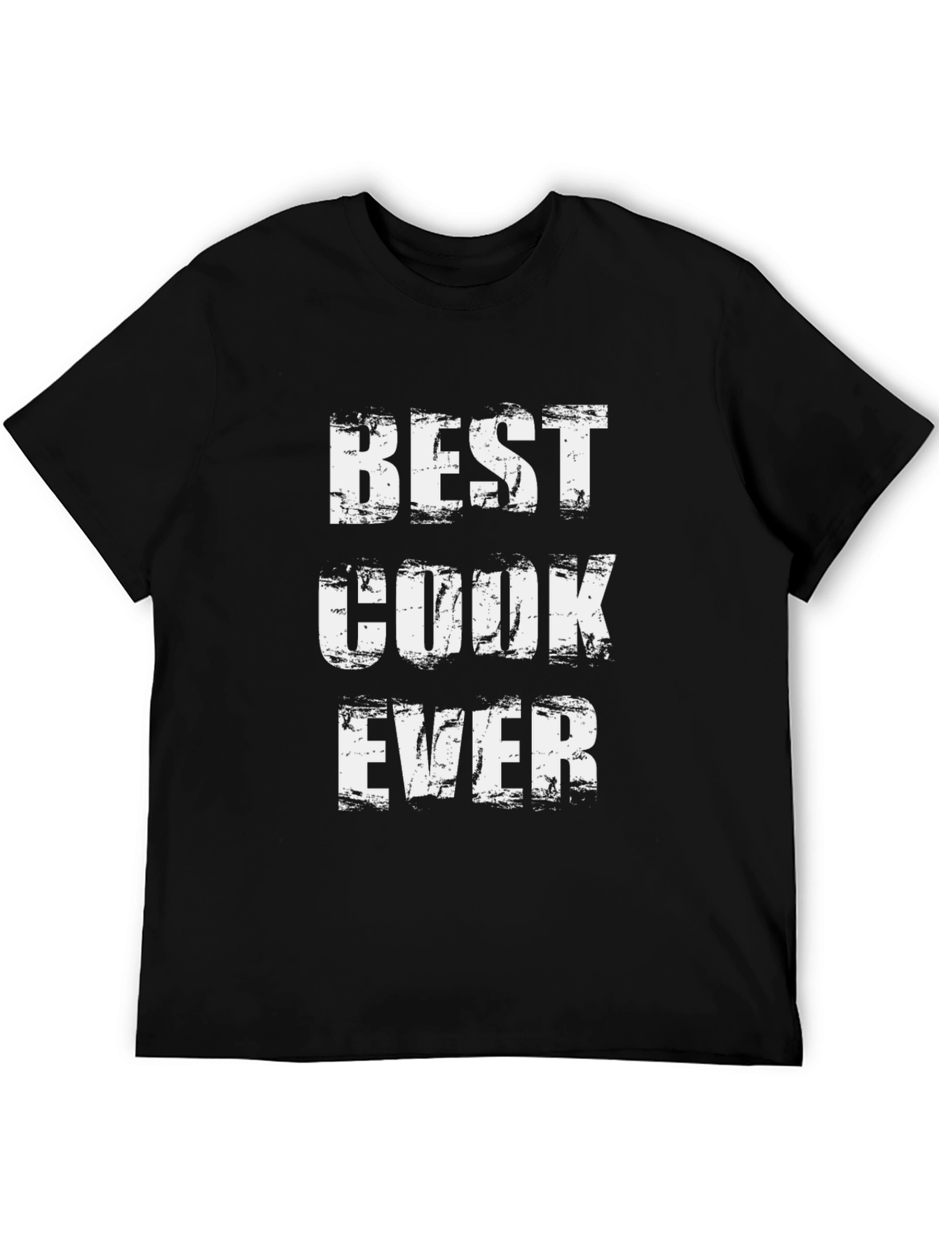 Best Cook Ever T-Shirt - Black Crew Neck