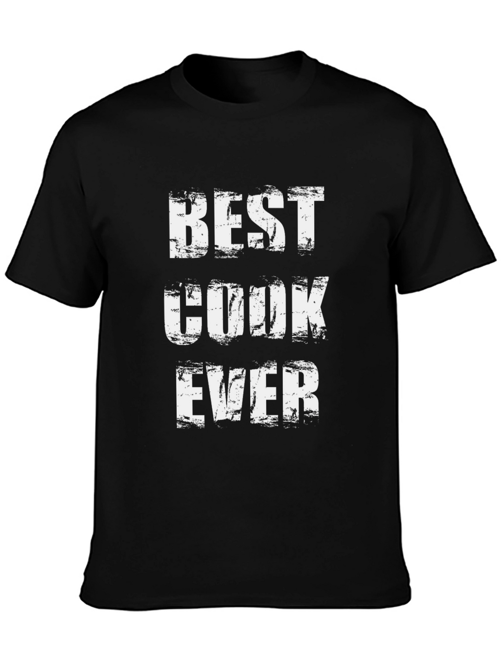 Best Cook Ever T-Shirt - Black Crew Neck