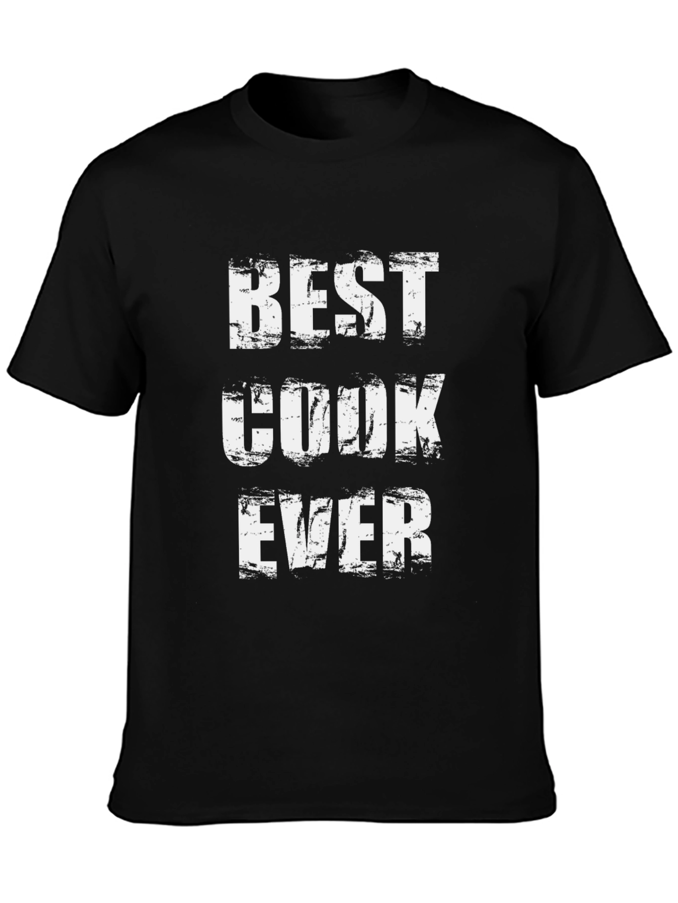 Best Cook Ever T-Shirt - Black Crew Neck