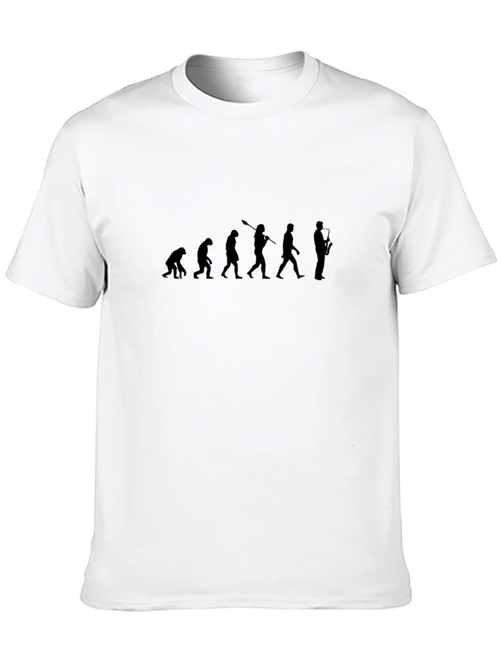 Evolution of Sax Man Black T-Shirt
