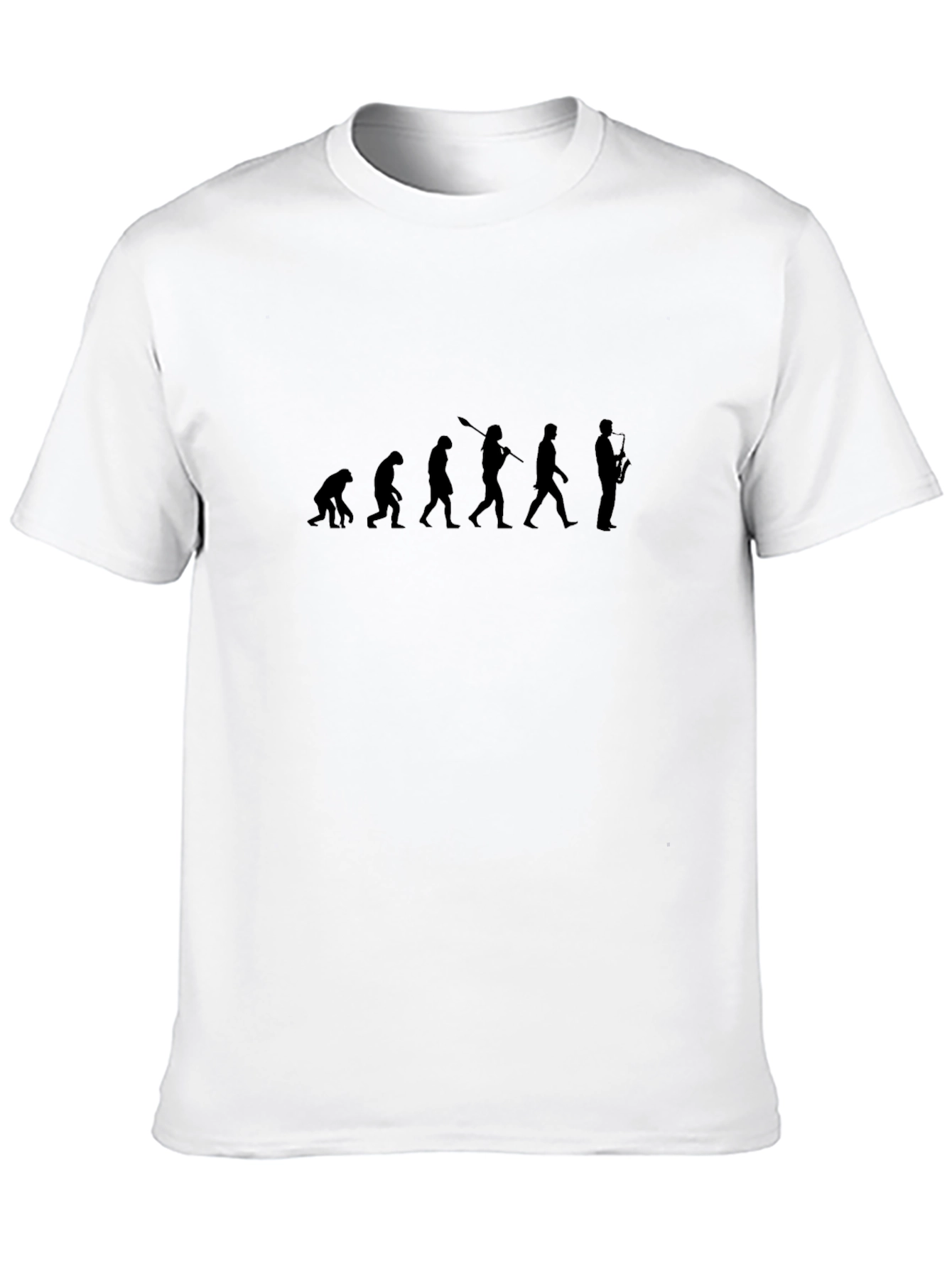 Evolution of Sax Man Black T-Shirt