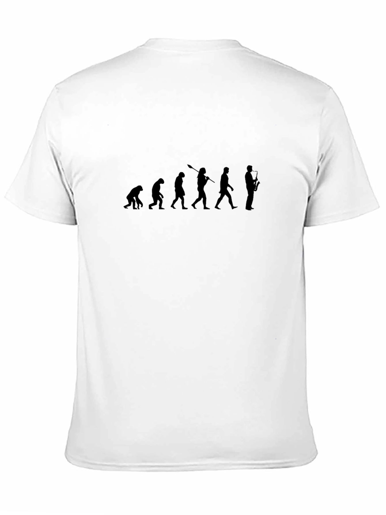 Evolution of Sax Man Black T-Shirt