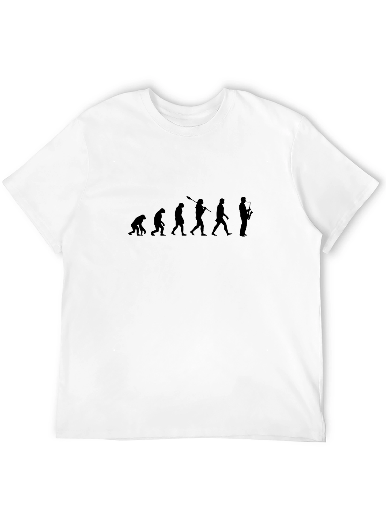 Evolution of Sax Man Black T-Shirt