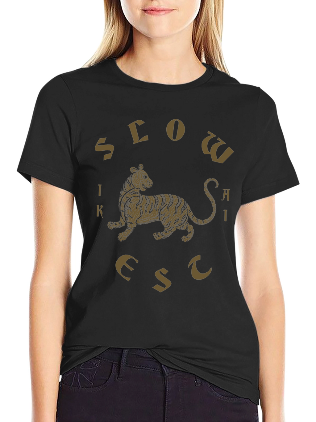 Slow Like Thai Tiger Graphic T-Shirt