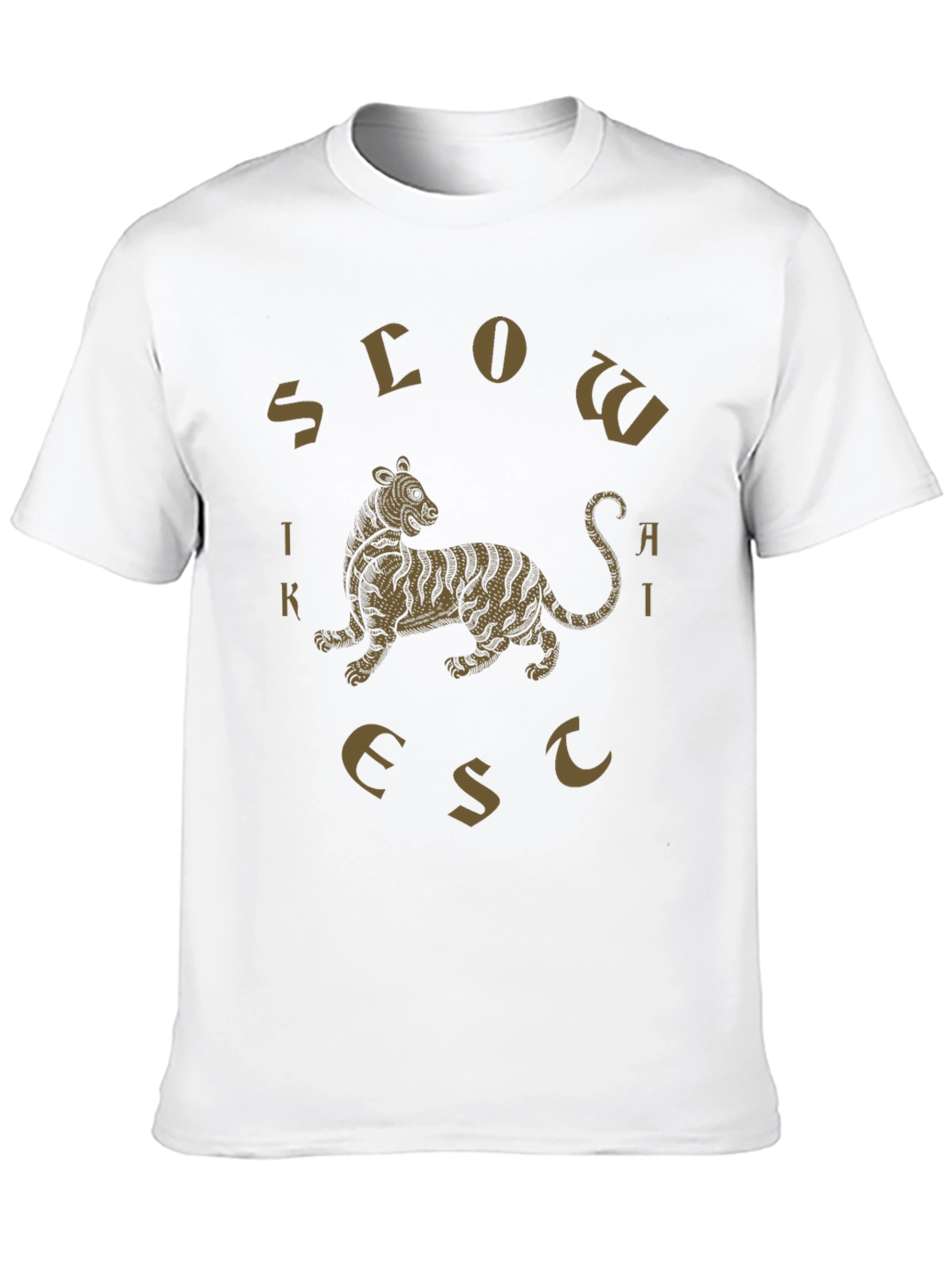 Slow Like Thai Tiger Graphic T-Shirt