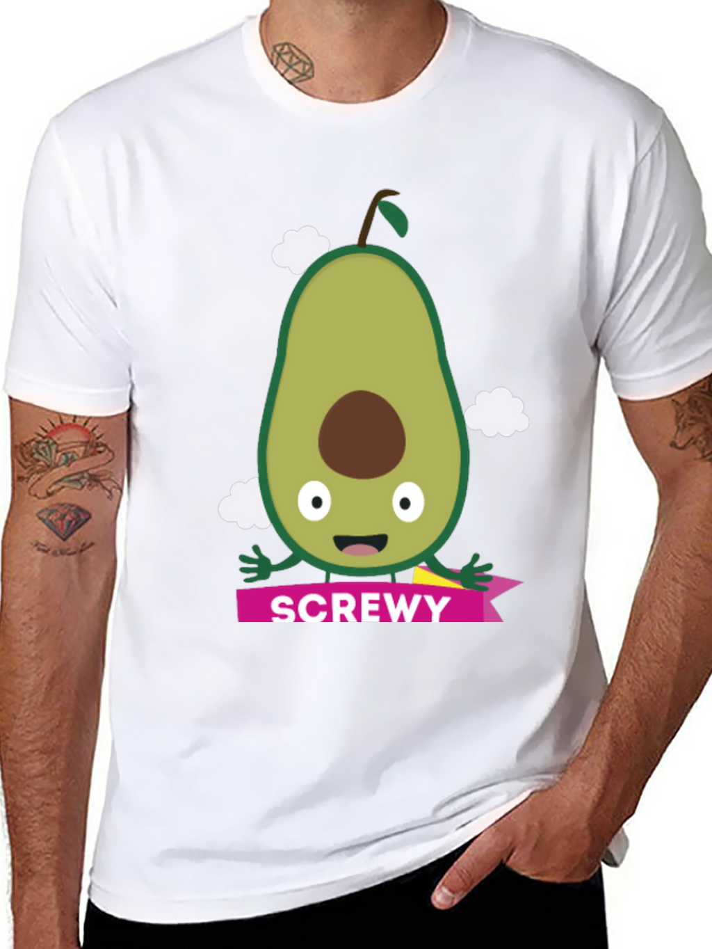 ScrewEy Avocado Graphic T-Shirt