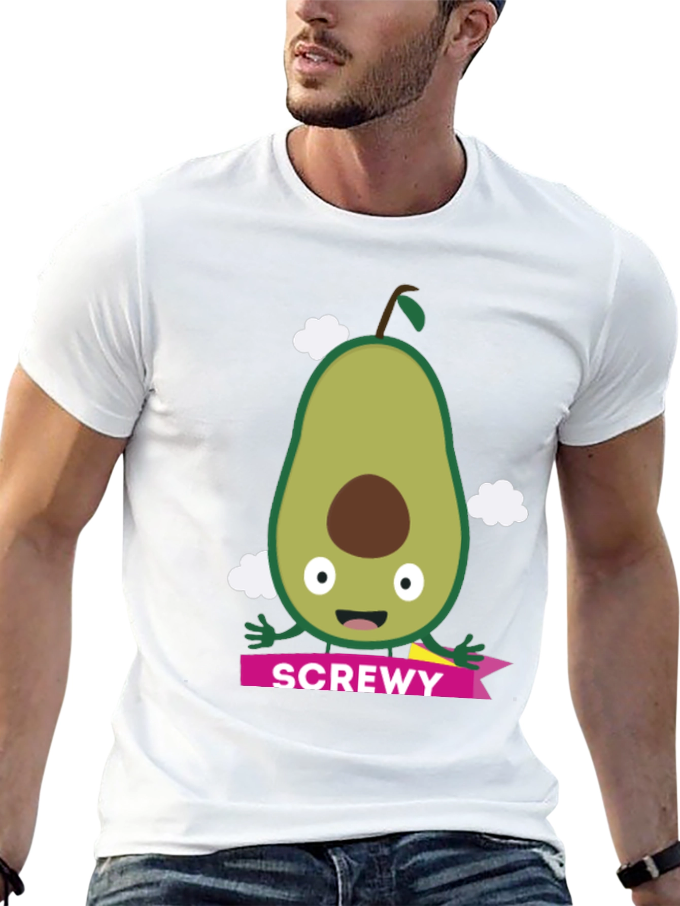 ScrewEy Avocado Graphic T-Shirt