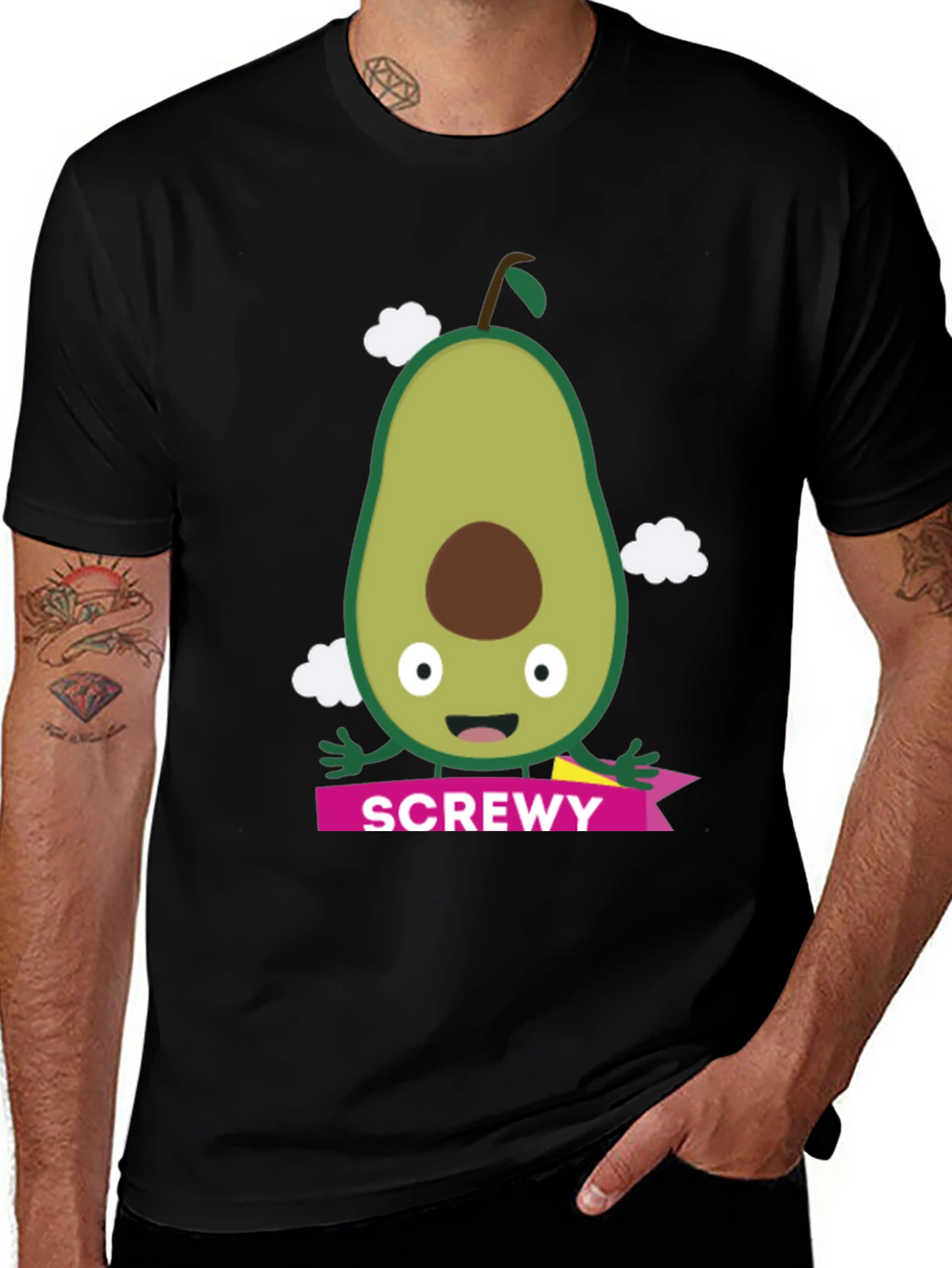 ScrewEy Avocado Graphic T-Shirt