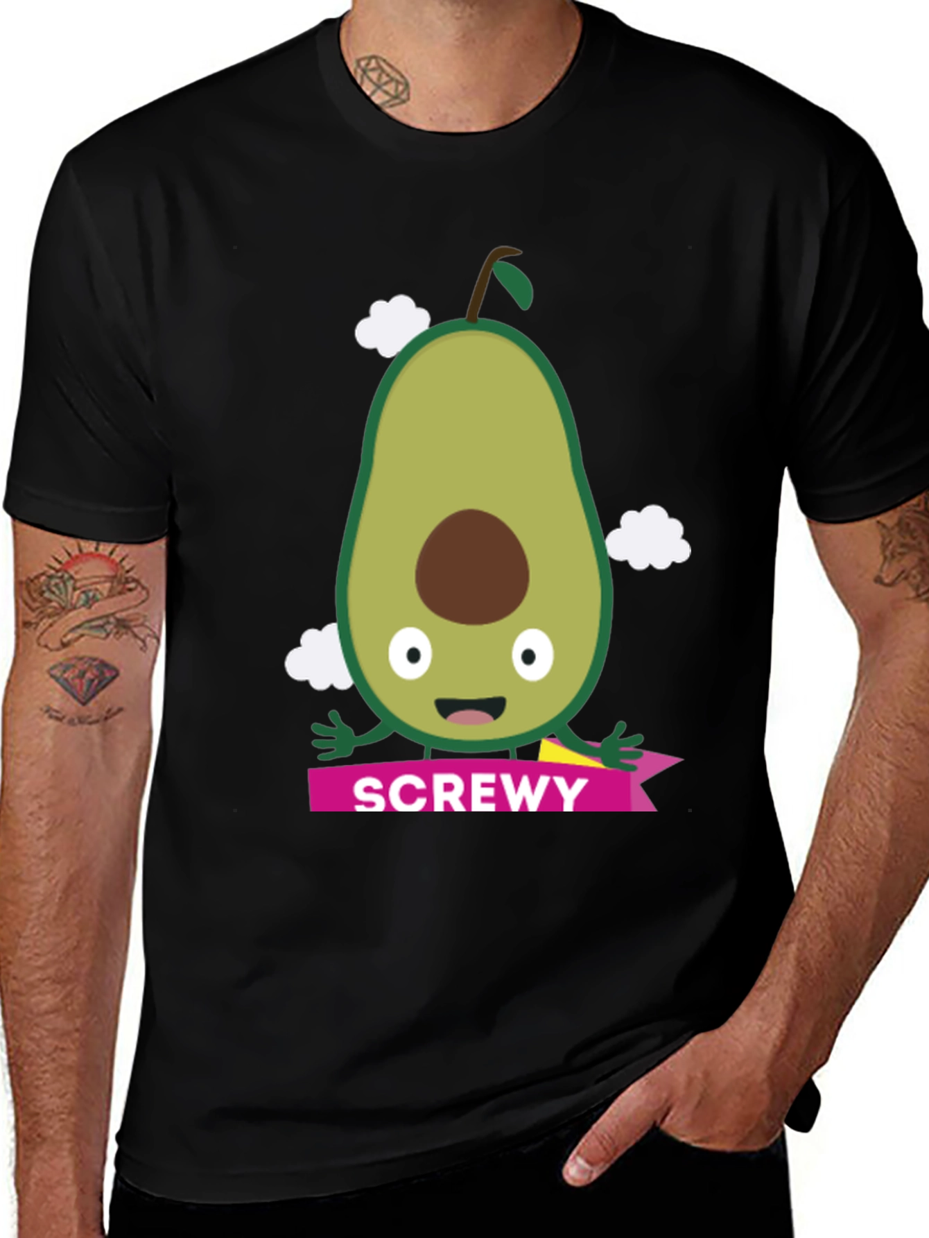 ScrewEy Avocado Graphic T-Shirt