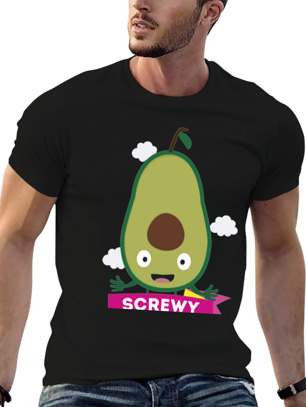 ScrewEy Avocado Graphic T-Shirt