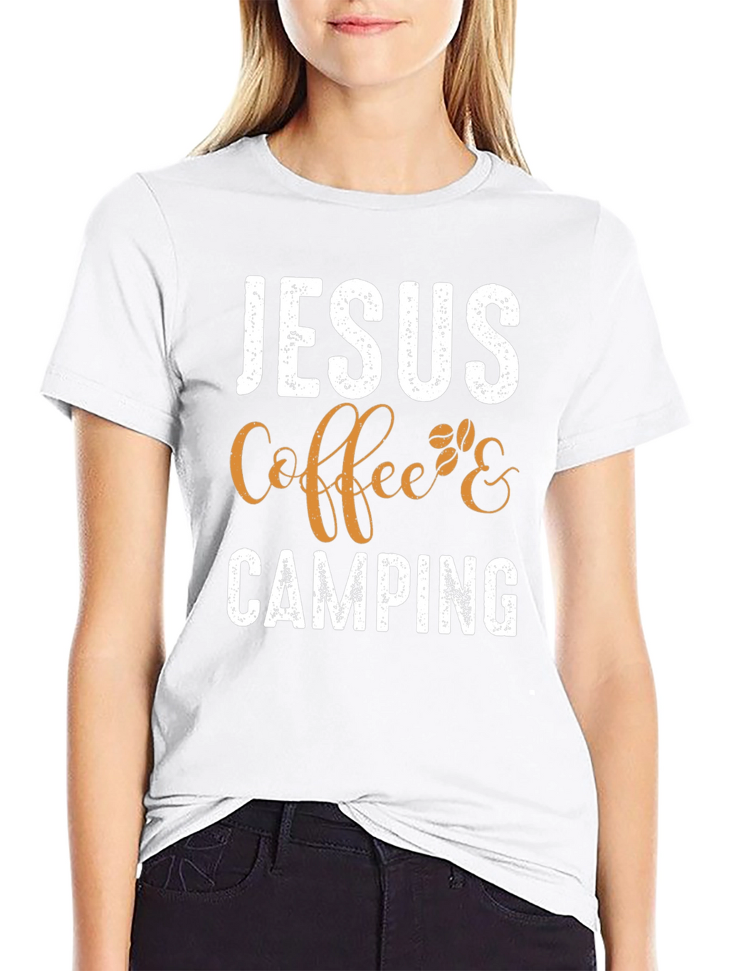 Jesus Coffee & Camping Graphic Tee