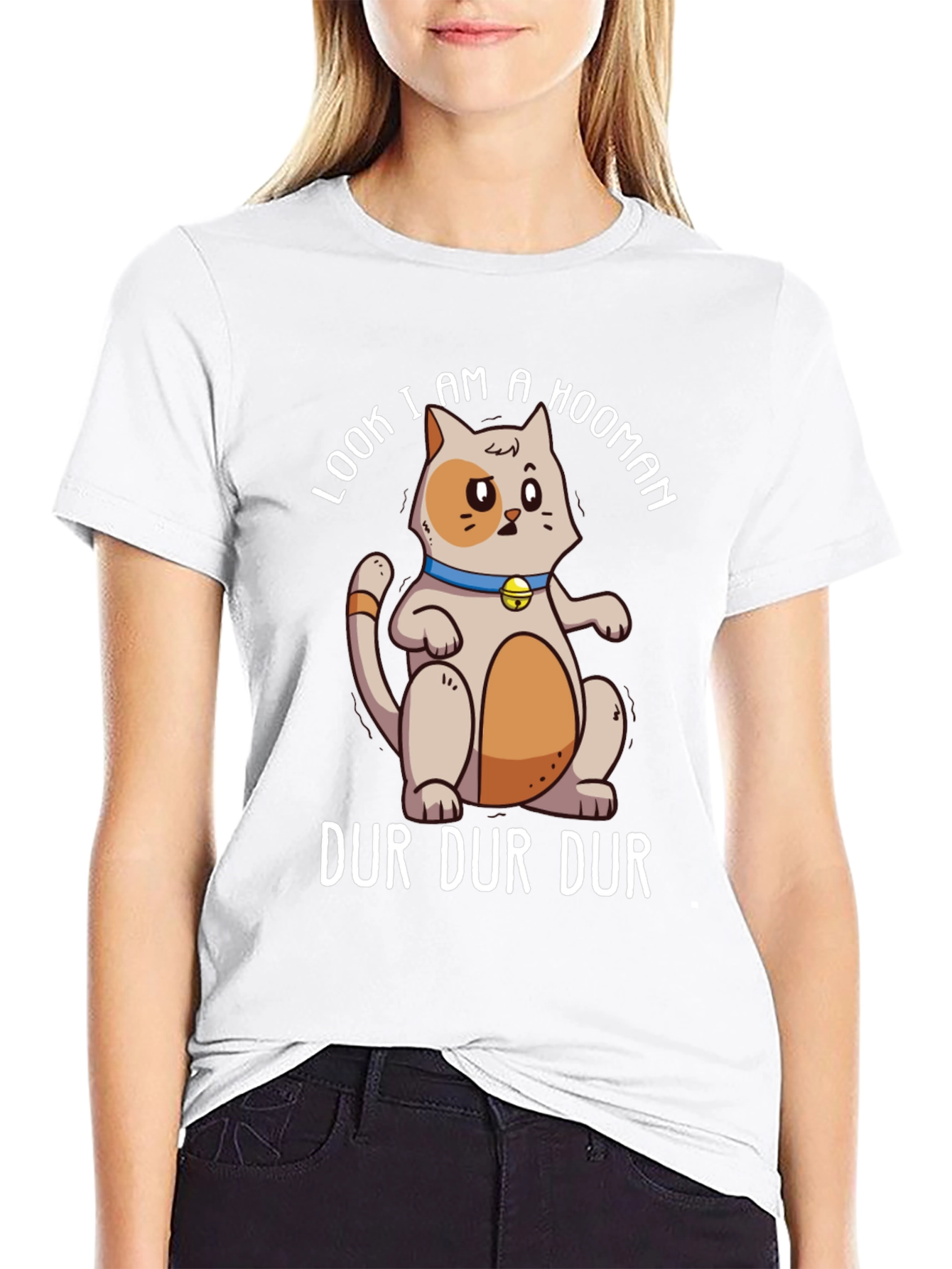 Funny Cat Hooman Graphic Tee