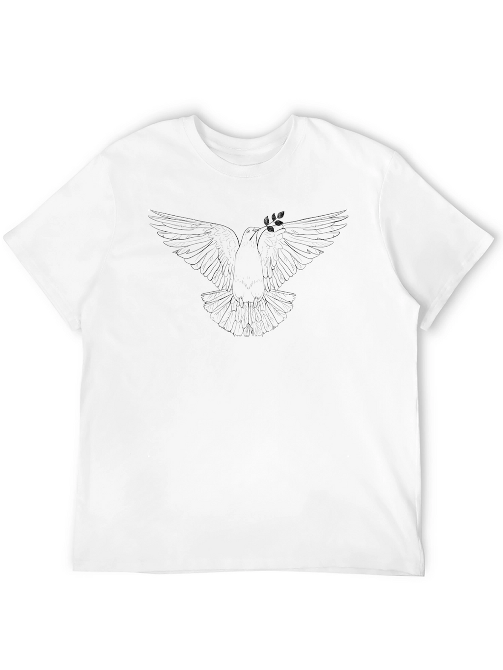 Dove Peace T-Shirt - Classic Black Graphic Tee