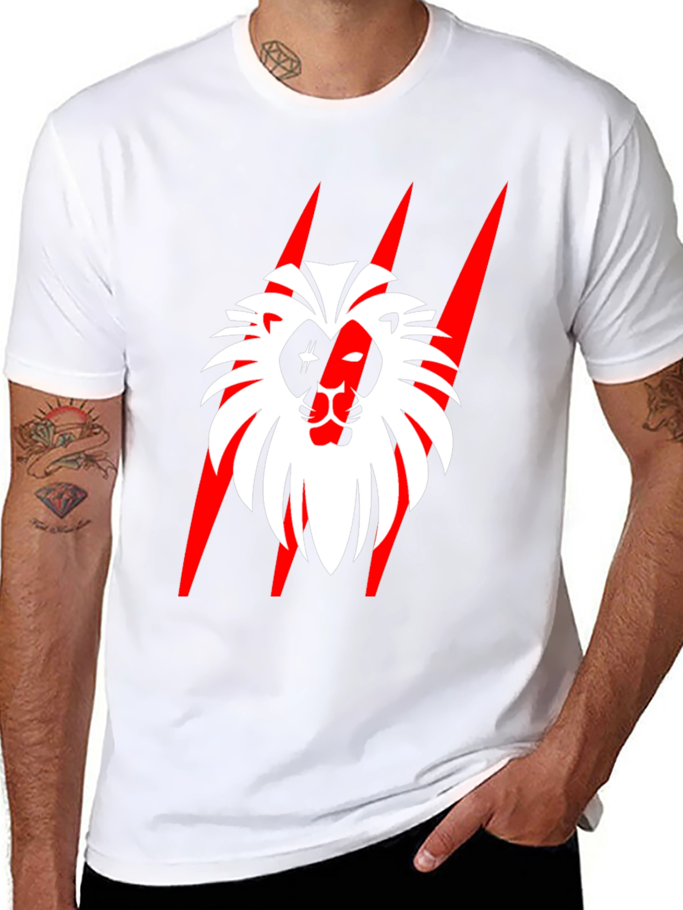 Bold Lion Graphic Tee - Statement Style