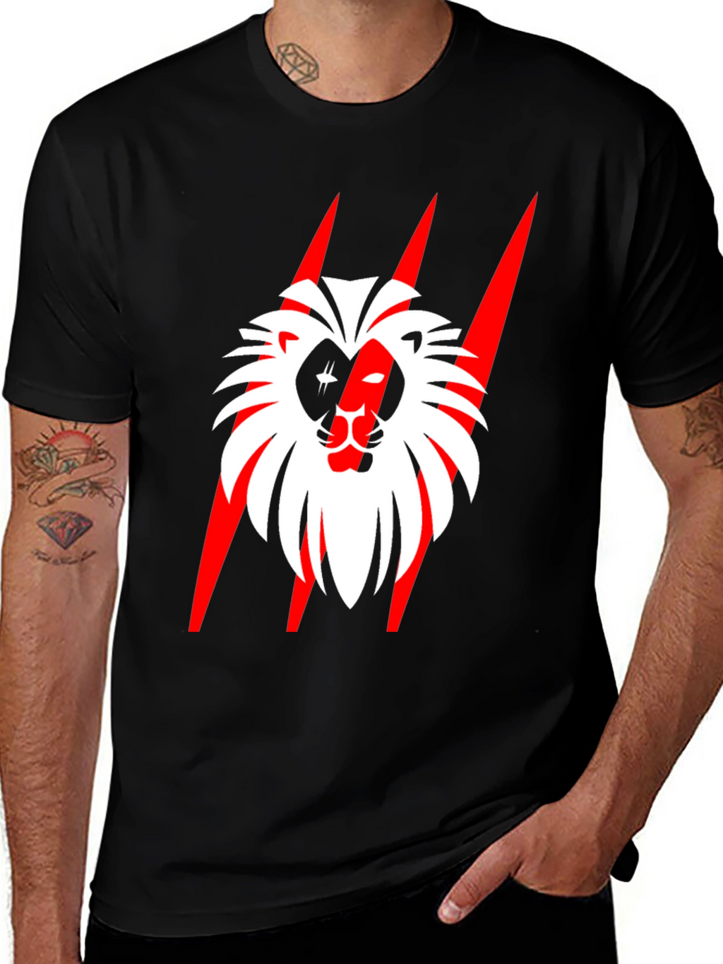 Bold Lion Graphic Tee - Statement Style