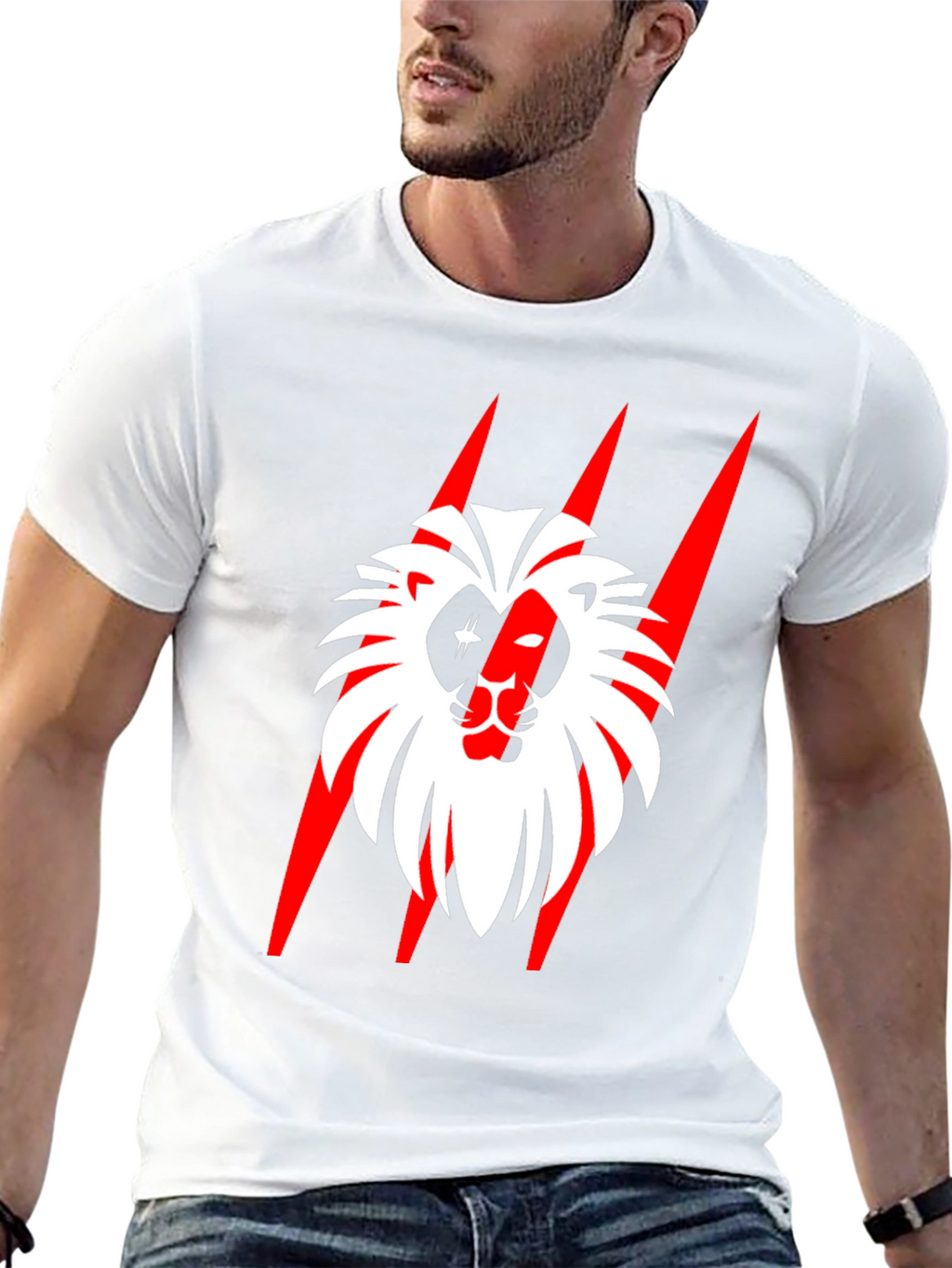Bold Lion Graphic Tee - Statement Style
