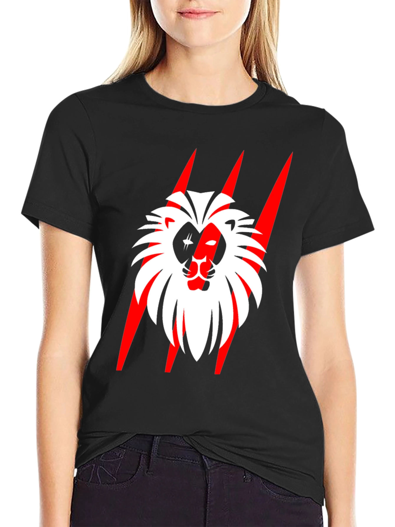 Bold Lion Graphic Tee - Statement Style