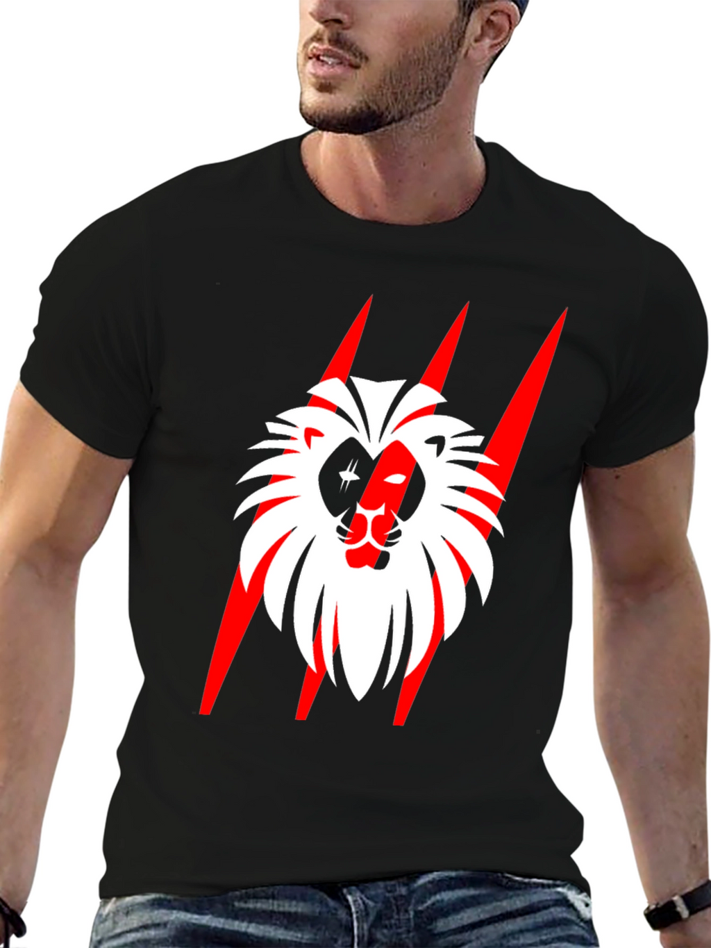 Bold Lion Graphic Tee - Statement Style