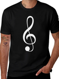 Treble Clef Black T-Shirt
