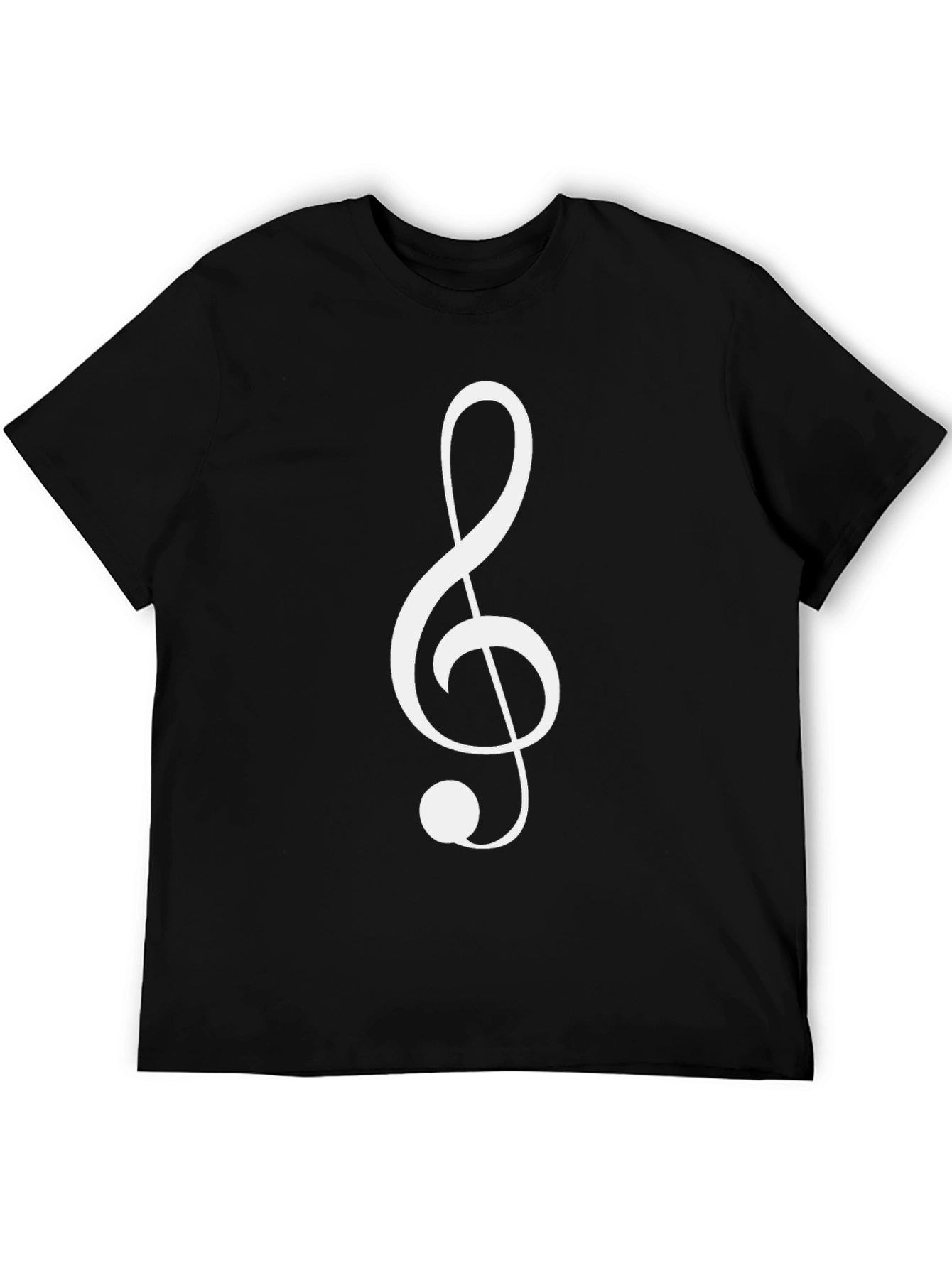 Treble Clef Black T-Shirt
