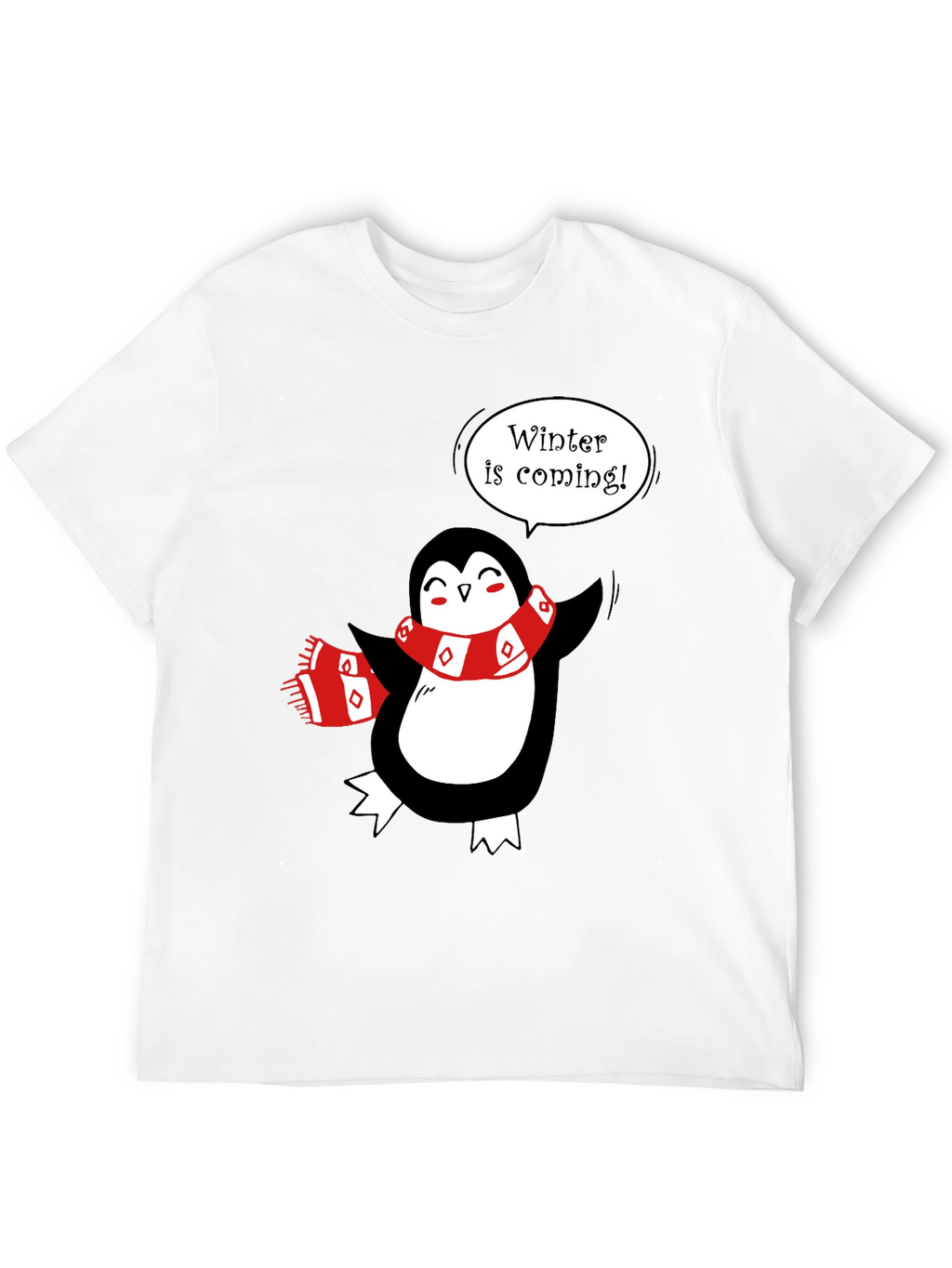 Winter is Coming Penguin T-Shirt - Festive Holiday Tee