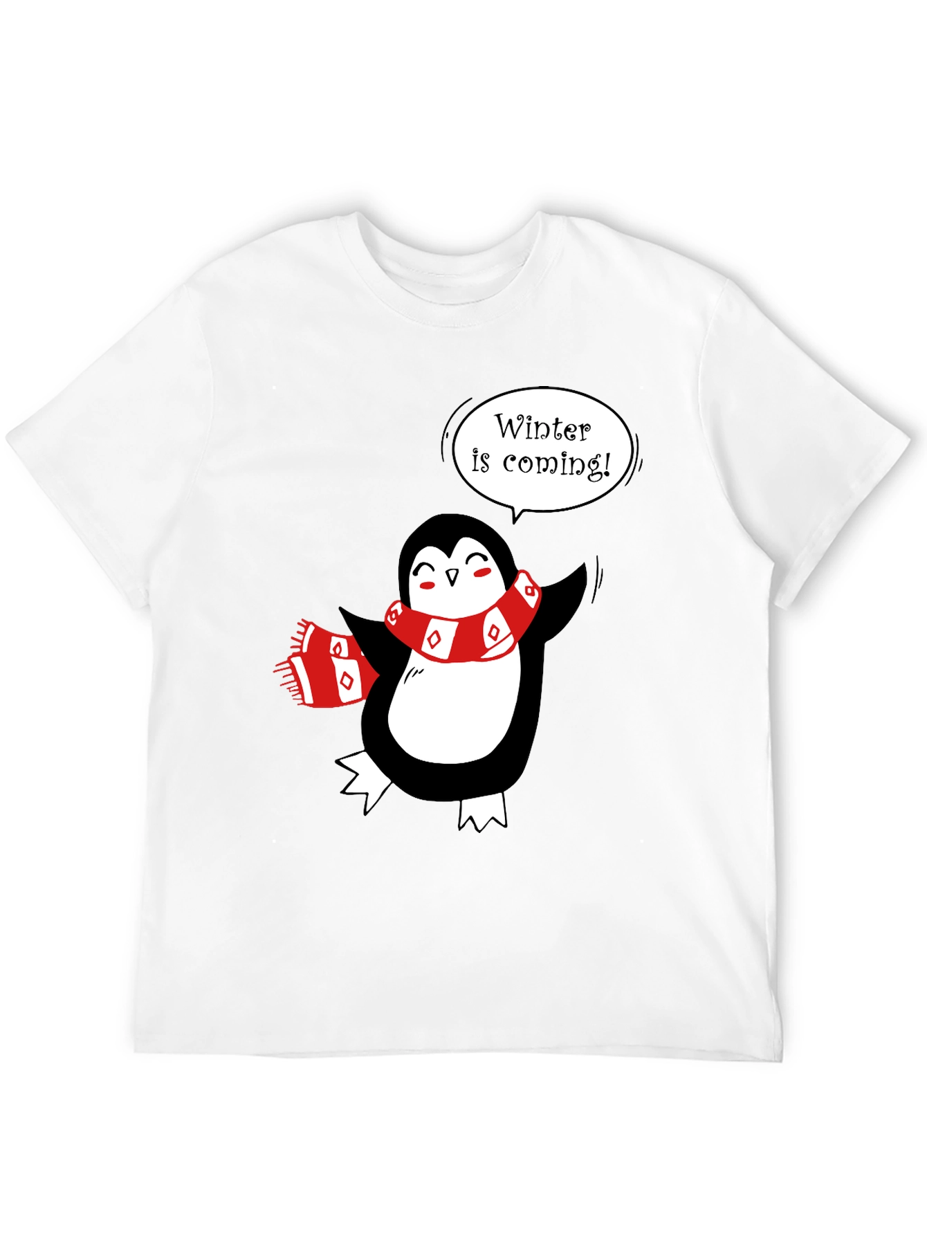 Winter is Coming Penguin T-Shirt - Festive Holiday Tee
