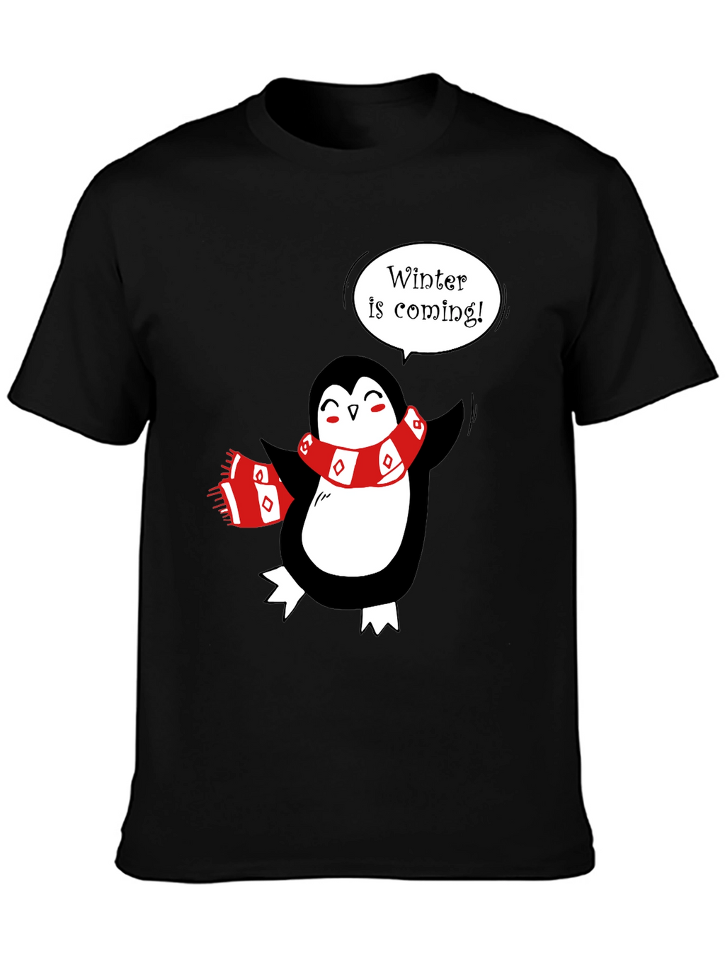 Winter is Coming Penguin T-Shirt - Festive Holiday Tee