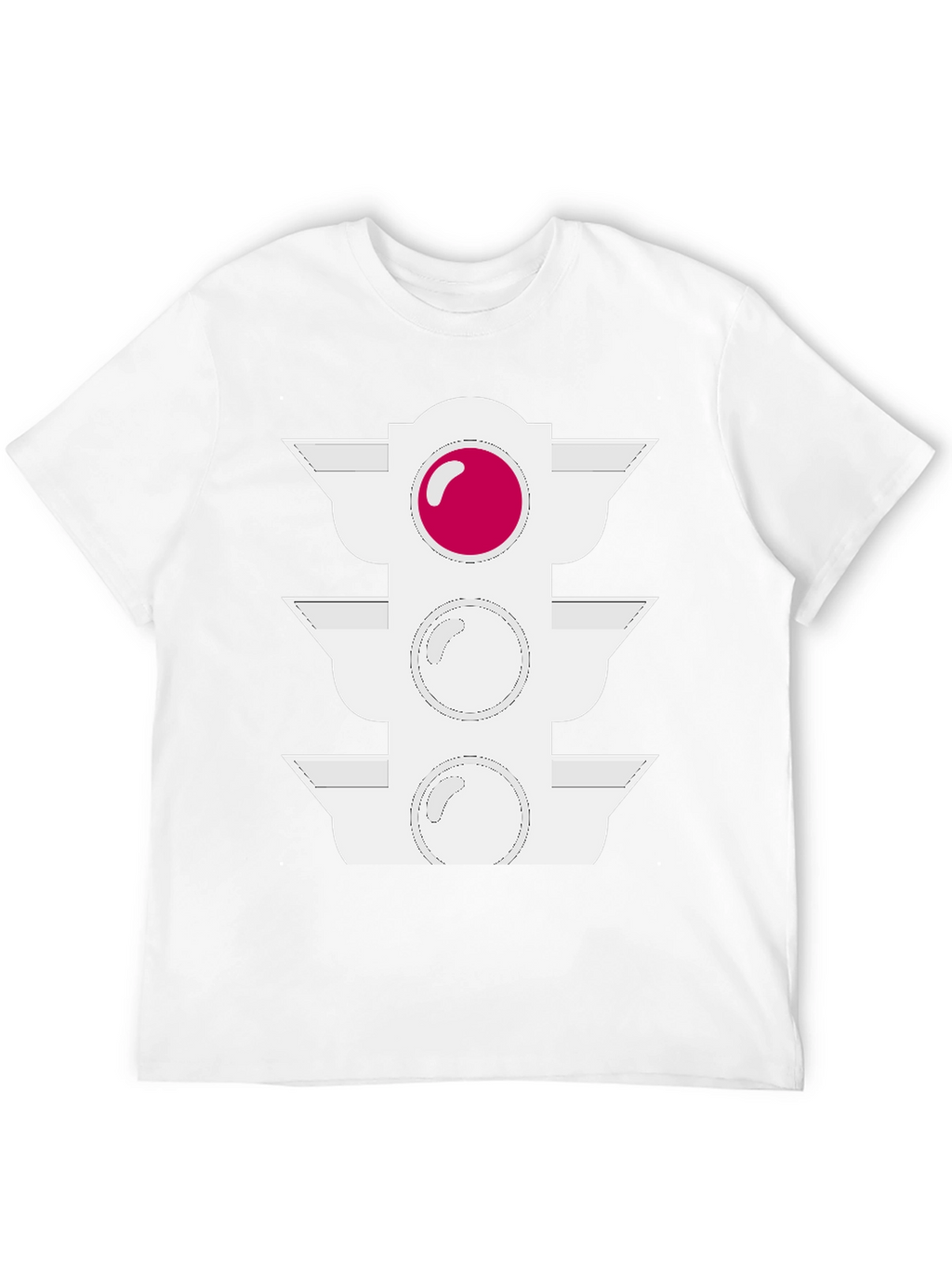 Traffic Light Graphic Tee - Black Cotton Blend