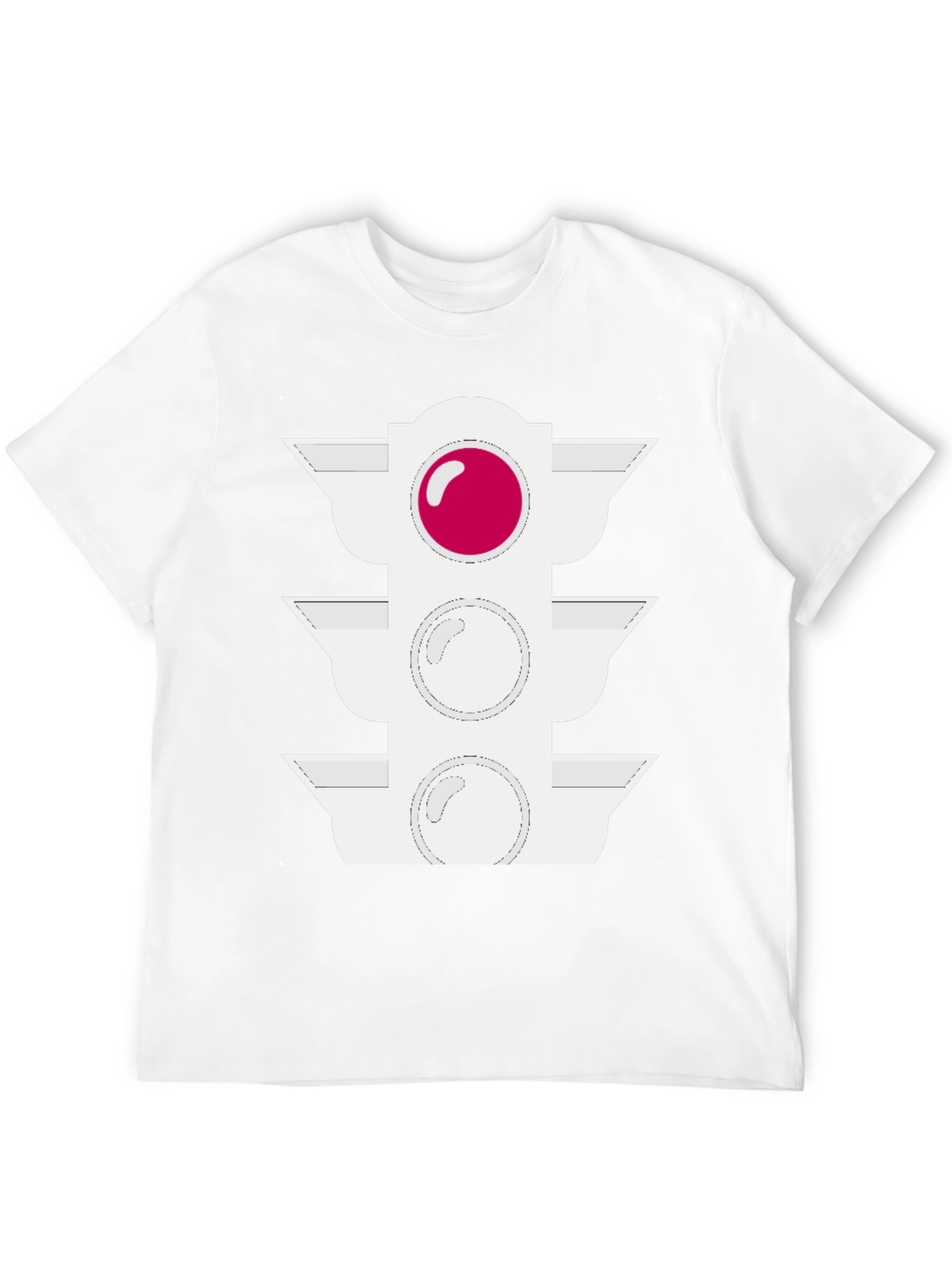 Traffic Light Graphic Tee - Black Cotton Blend